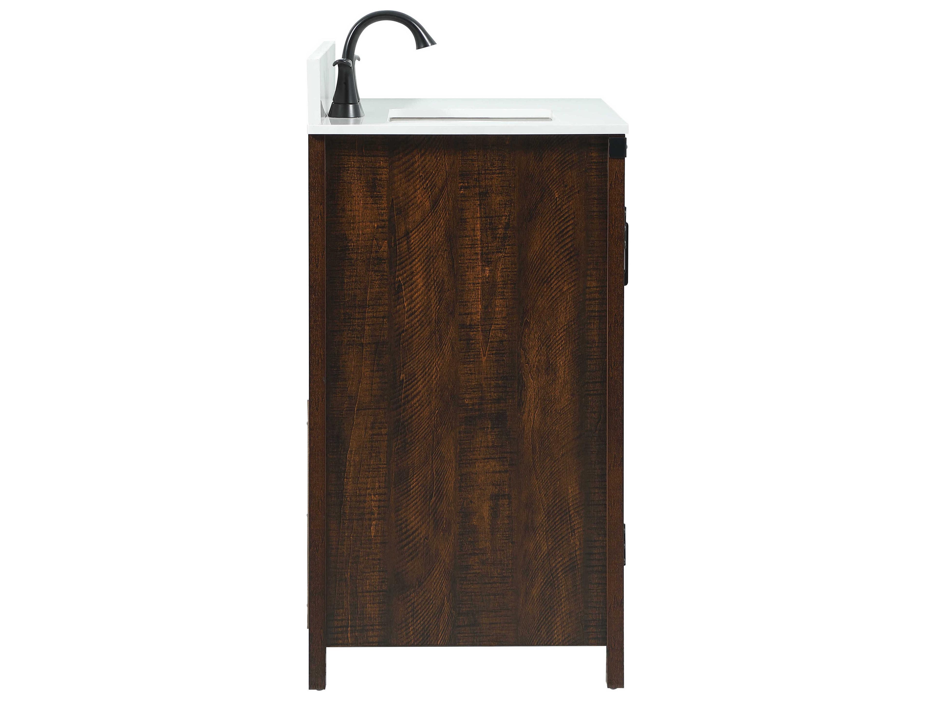 Elegant Lighting Grant Expresso 32" Vanity with Backsplash