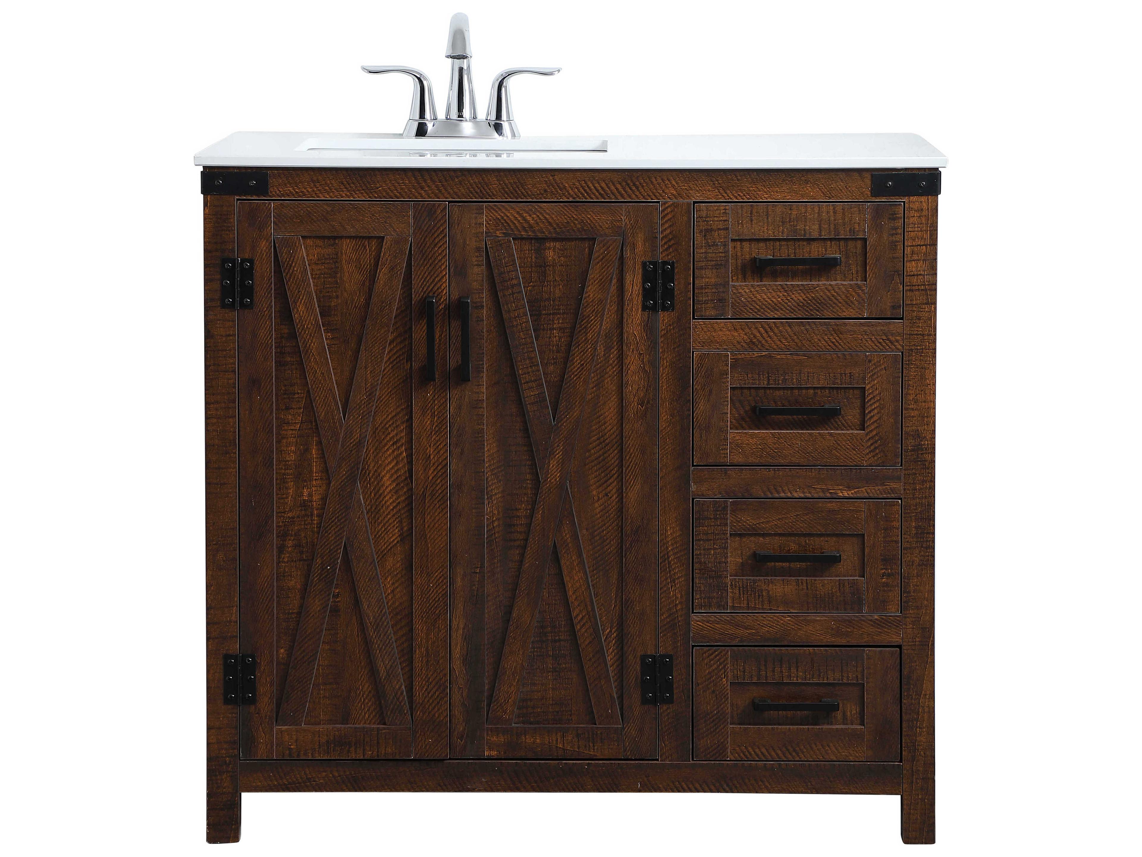 Elegant Lighting Dean Espresso 36" Vanity