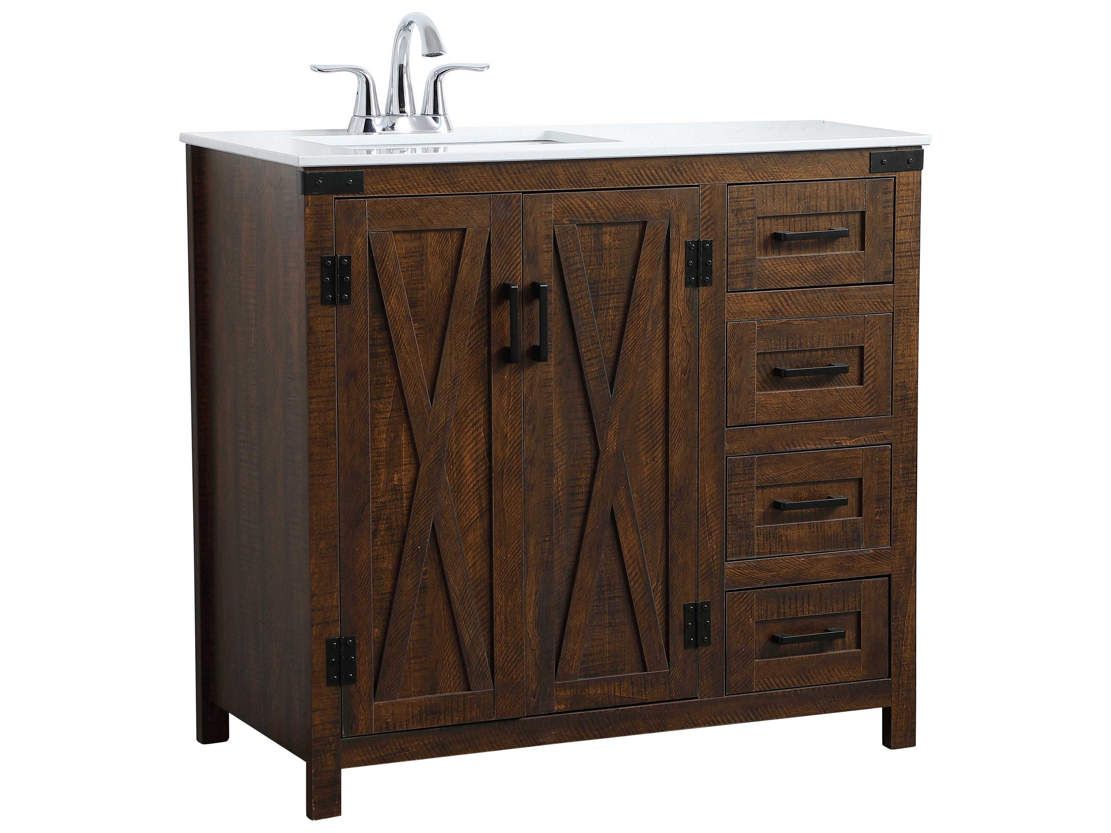 Elegant Lighting Dean Espresso 36" Vanity