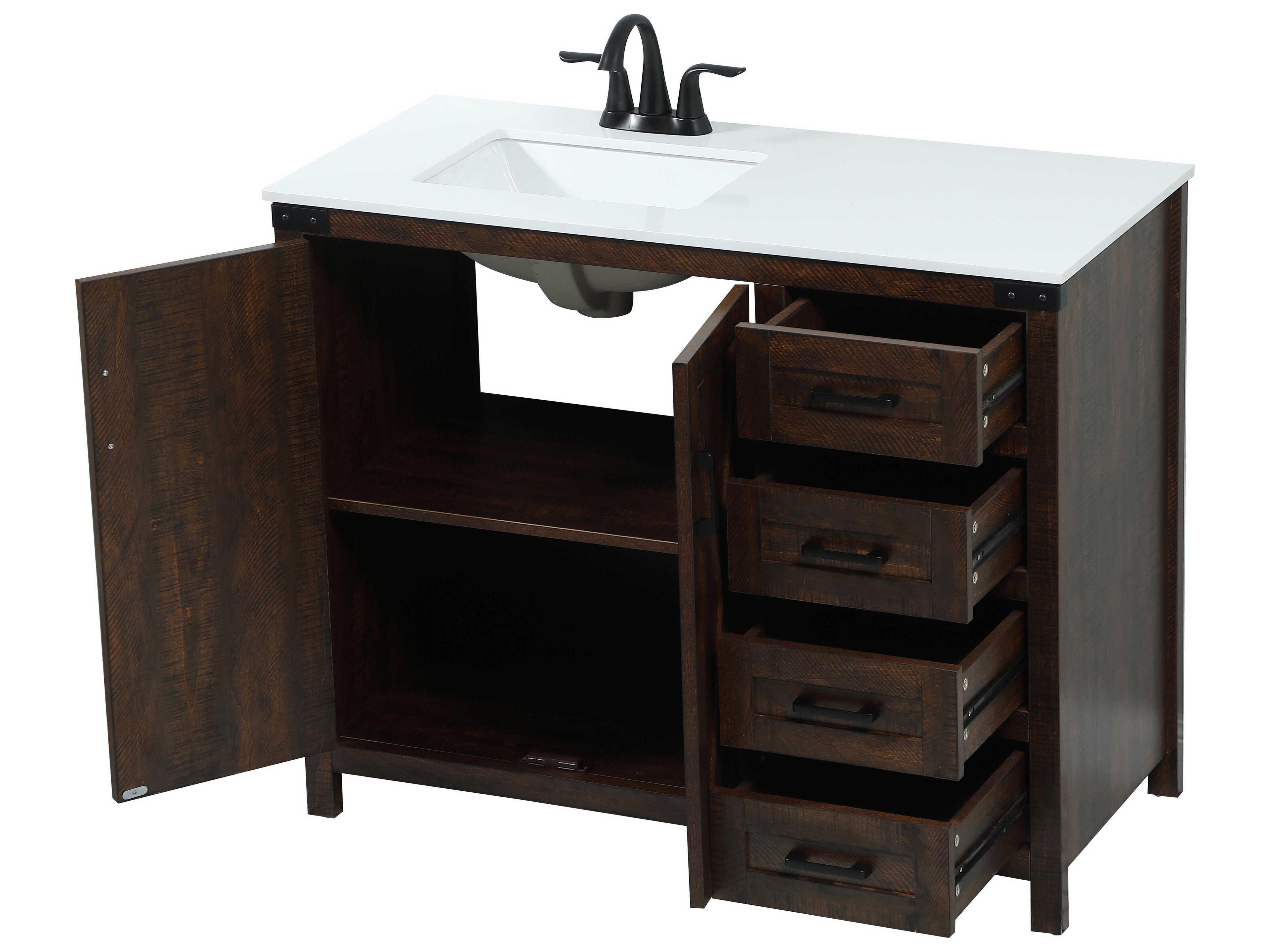 Elegant Lighting Grant Expresso 42" Vanity