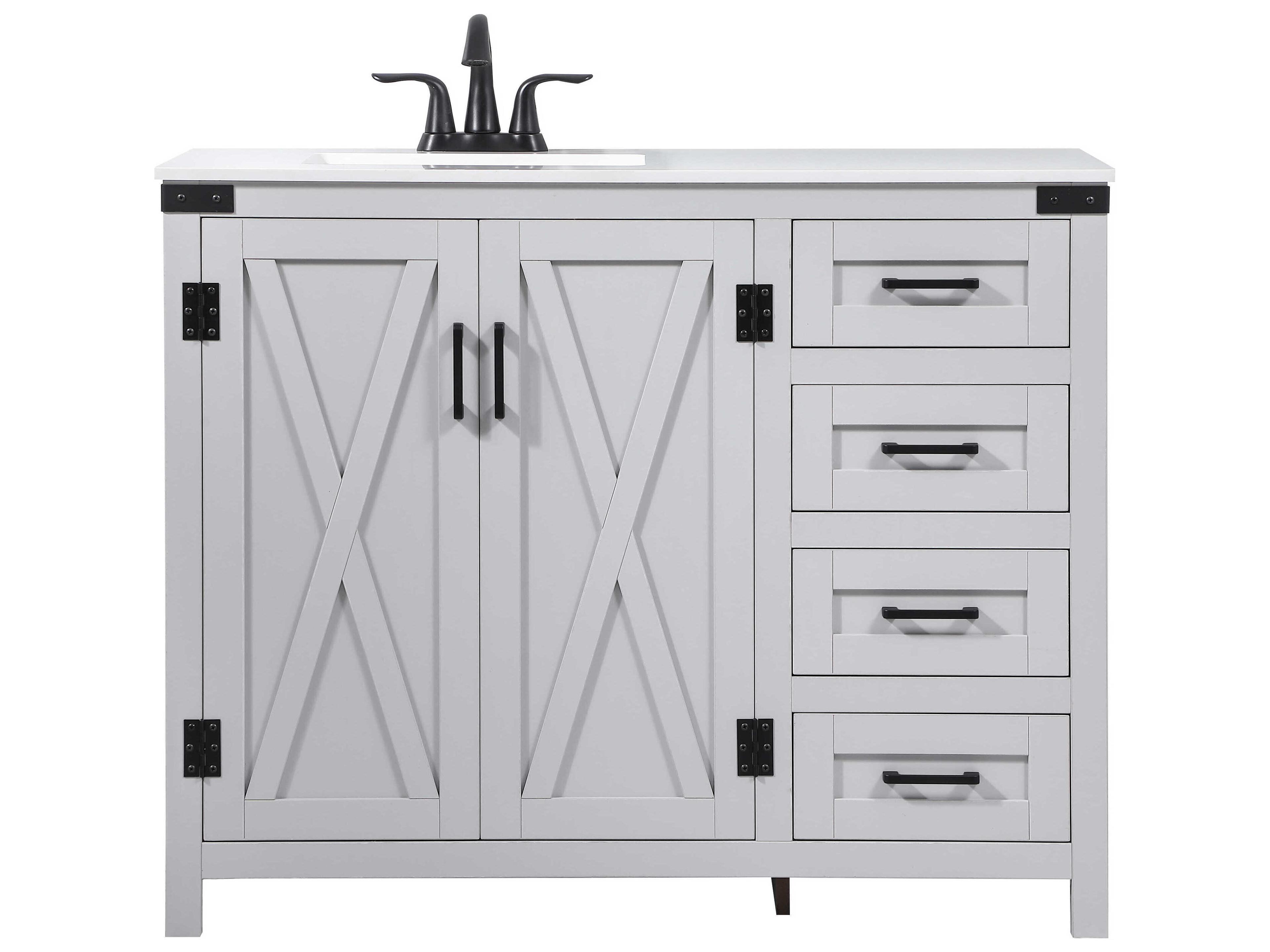 Elegant Lighting Grant Grey 42" Vanity