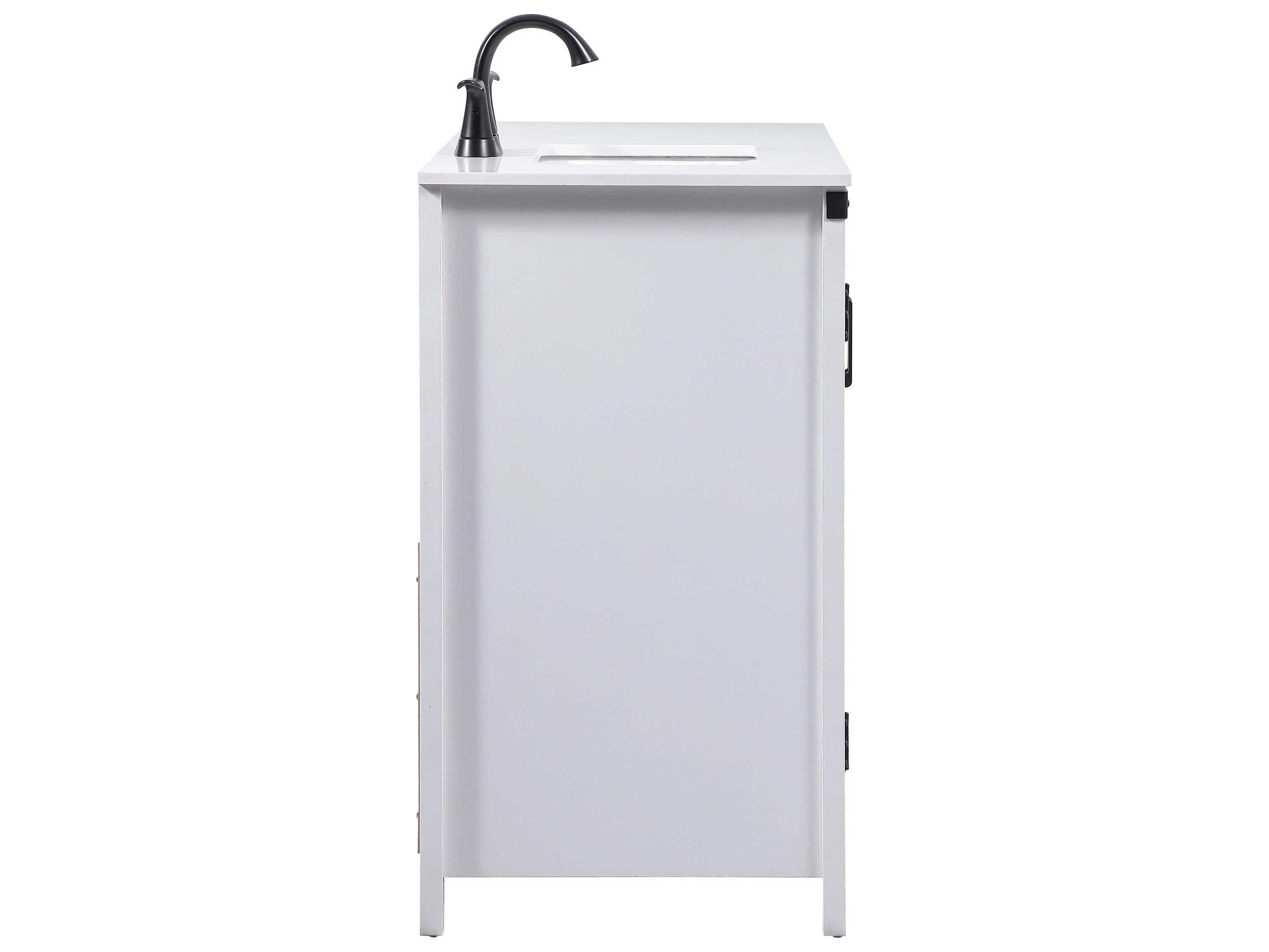 Elegant Lighting Grant White 42" Vanity