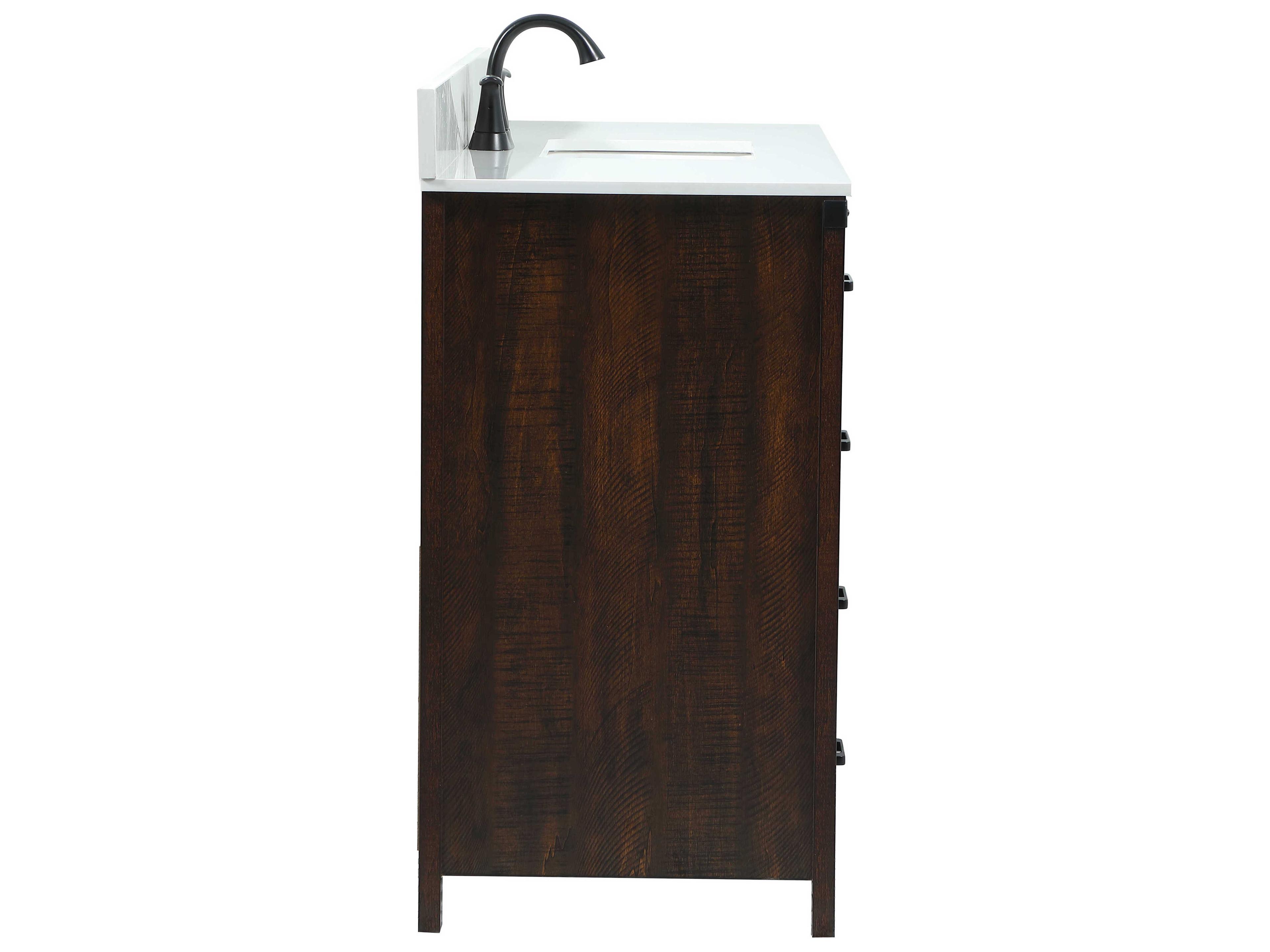 Elegant Lighting Grant Expresso 48" Vanity with Backsplash