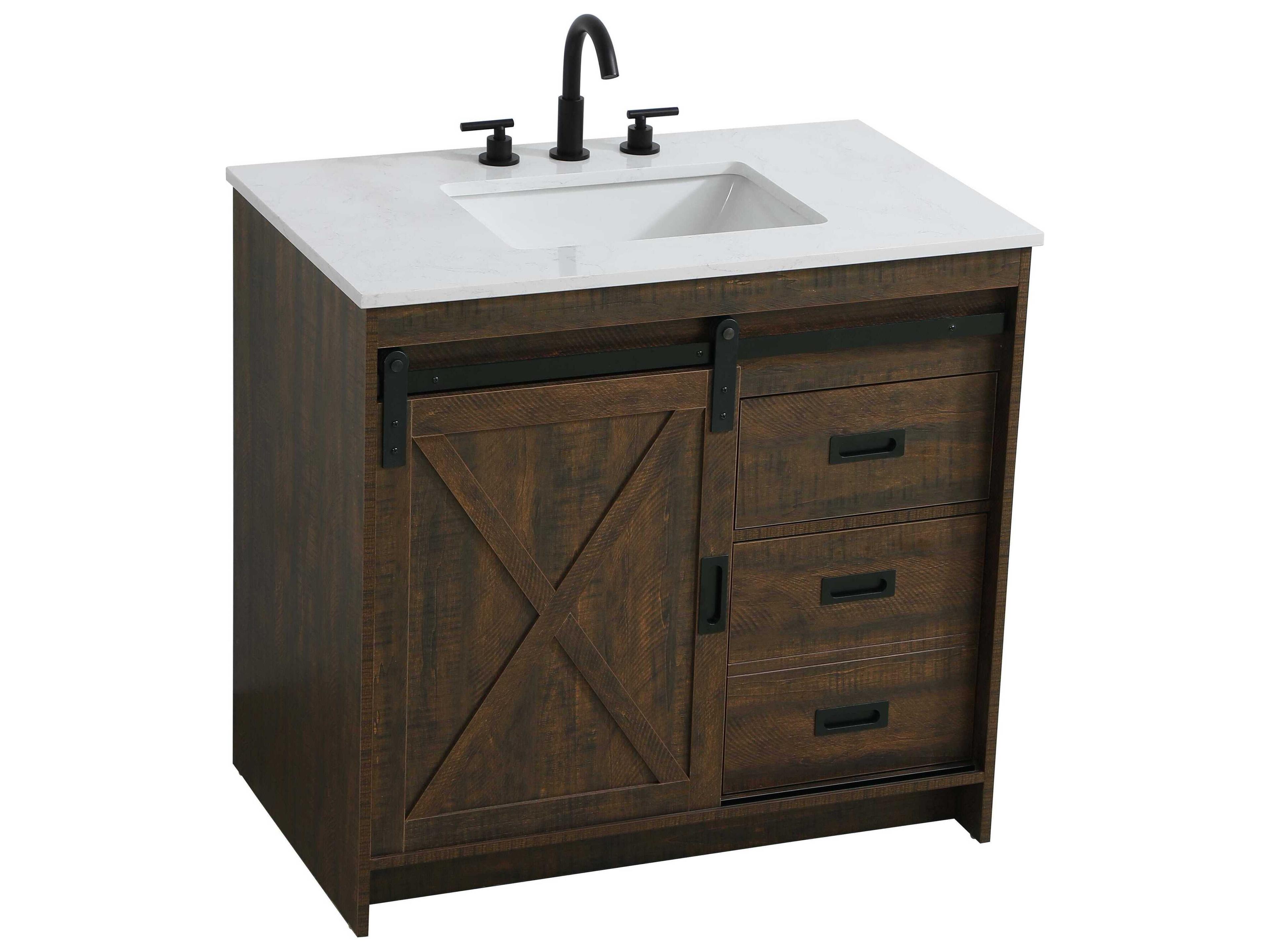 Elegant Lighting Austin Expresso 36" Vanity