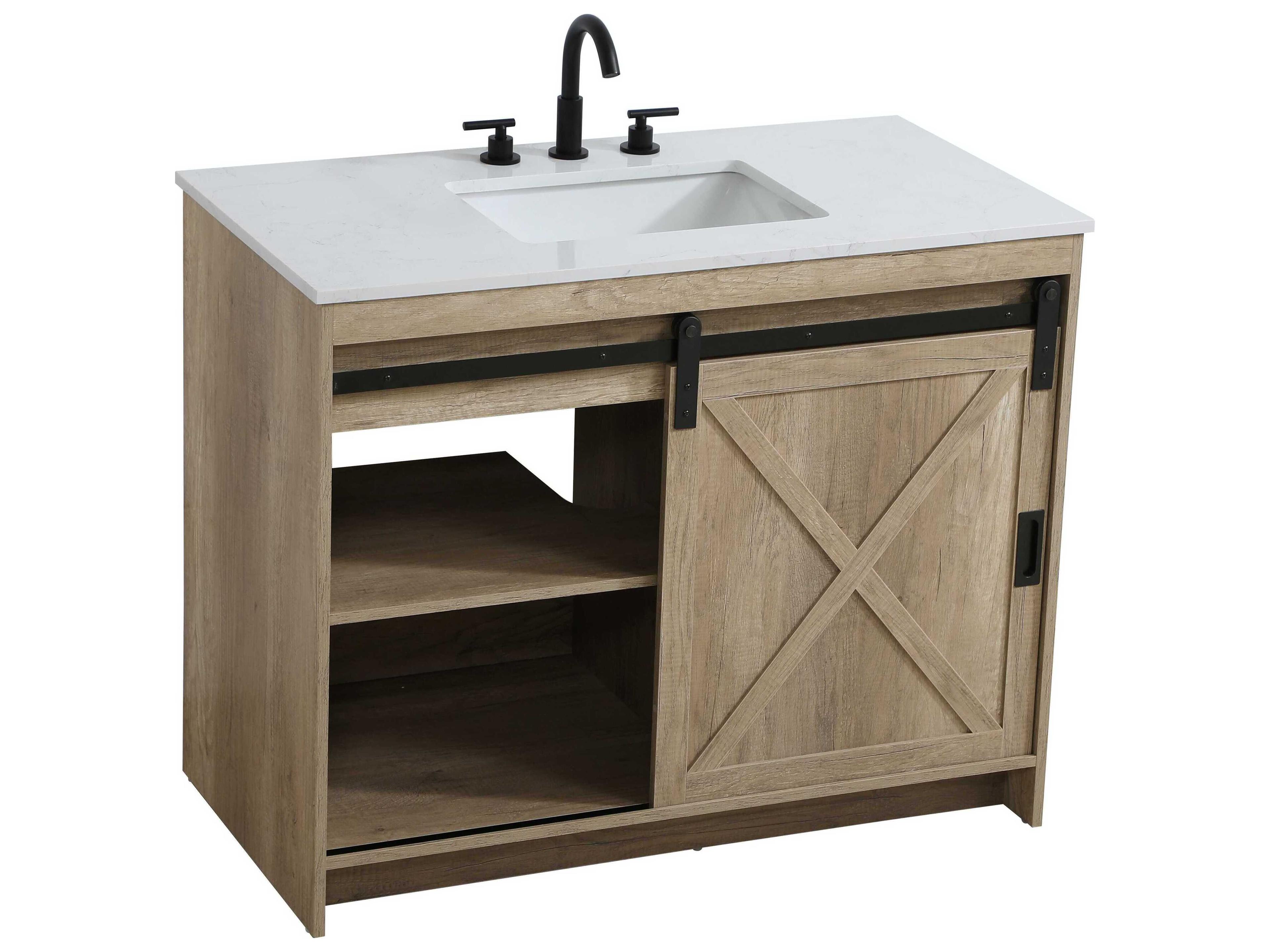 Elegant Lighting Austin Natural Oak 42" Vanity