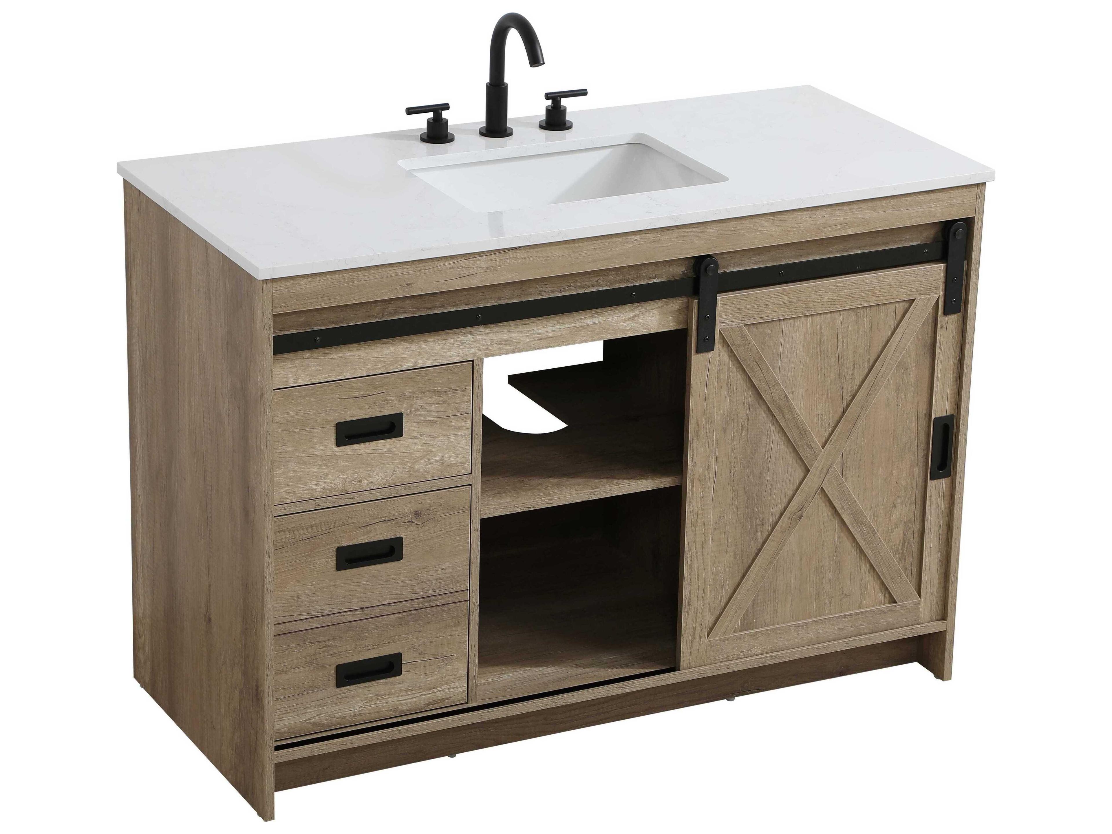 Elegant Lighting Austin Natural Oak 48" Vanity
