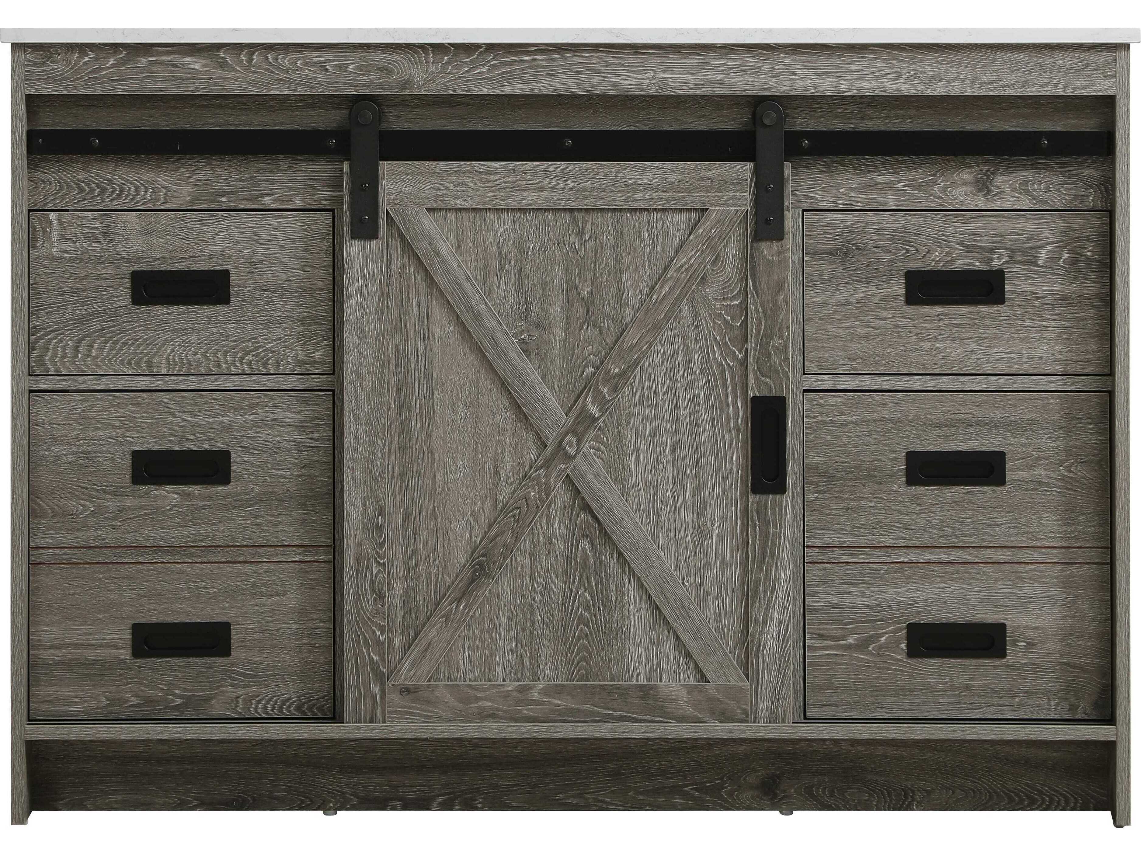 Elegant Lighting Austin Rustic Grey 48" Vanity