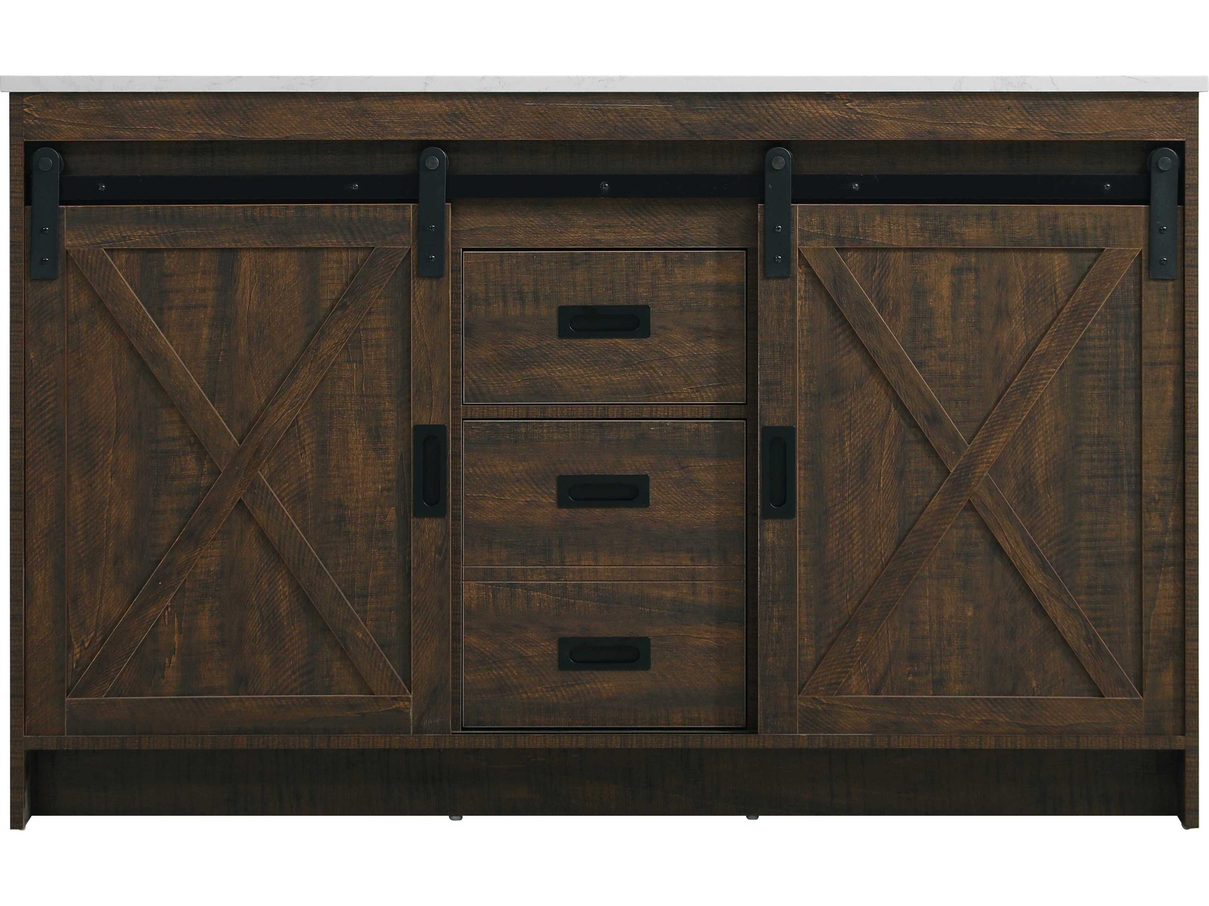 Elegant Lighting Austin Expresso 54" Vanity