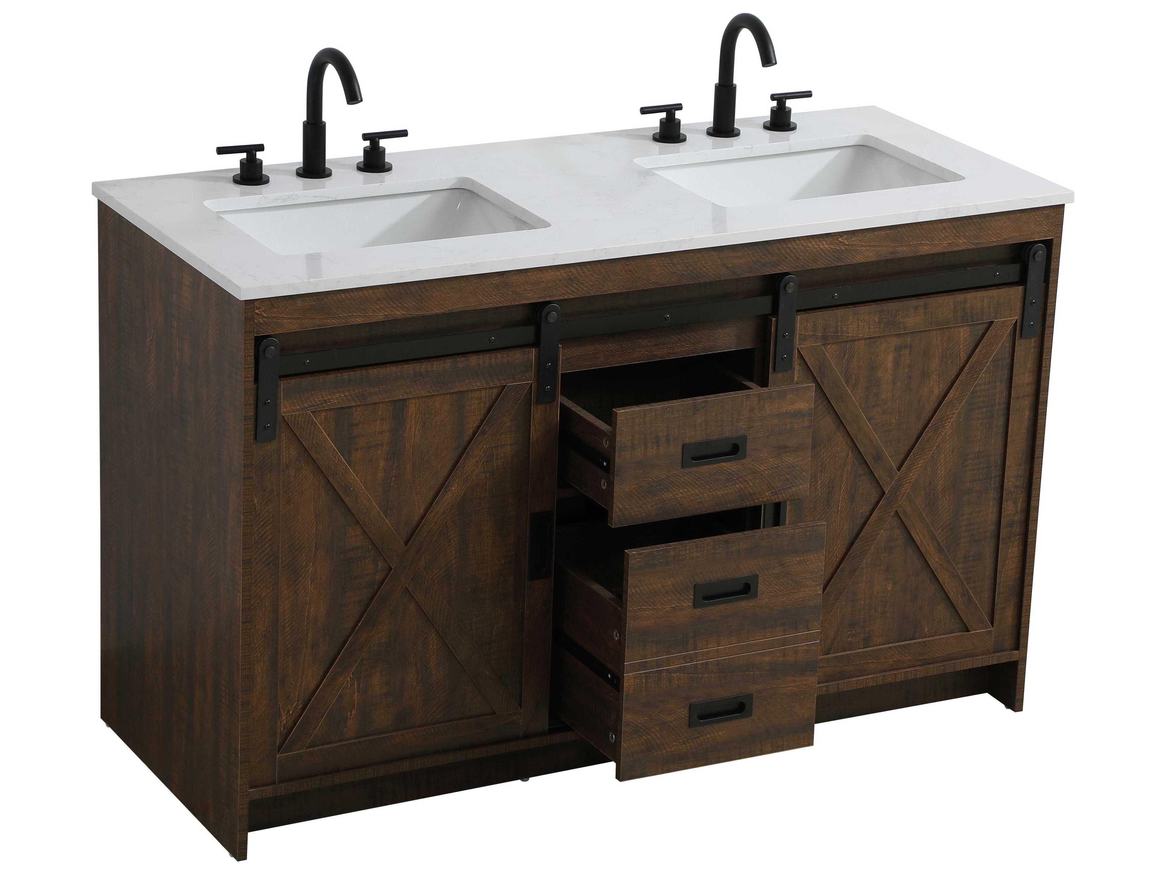 Elegant Lighting Austin Expresso 54" Vanity