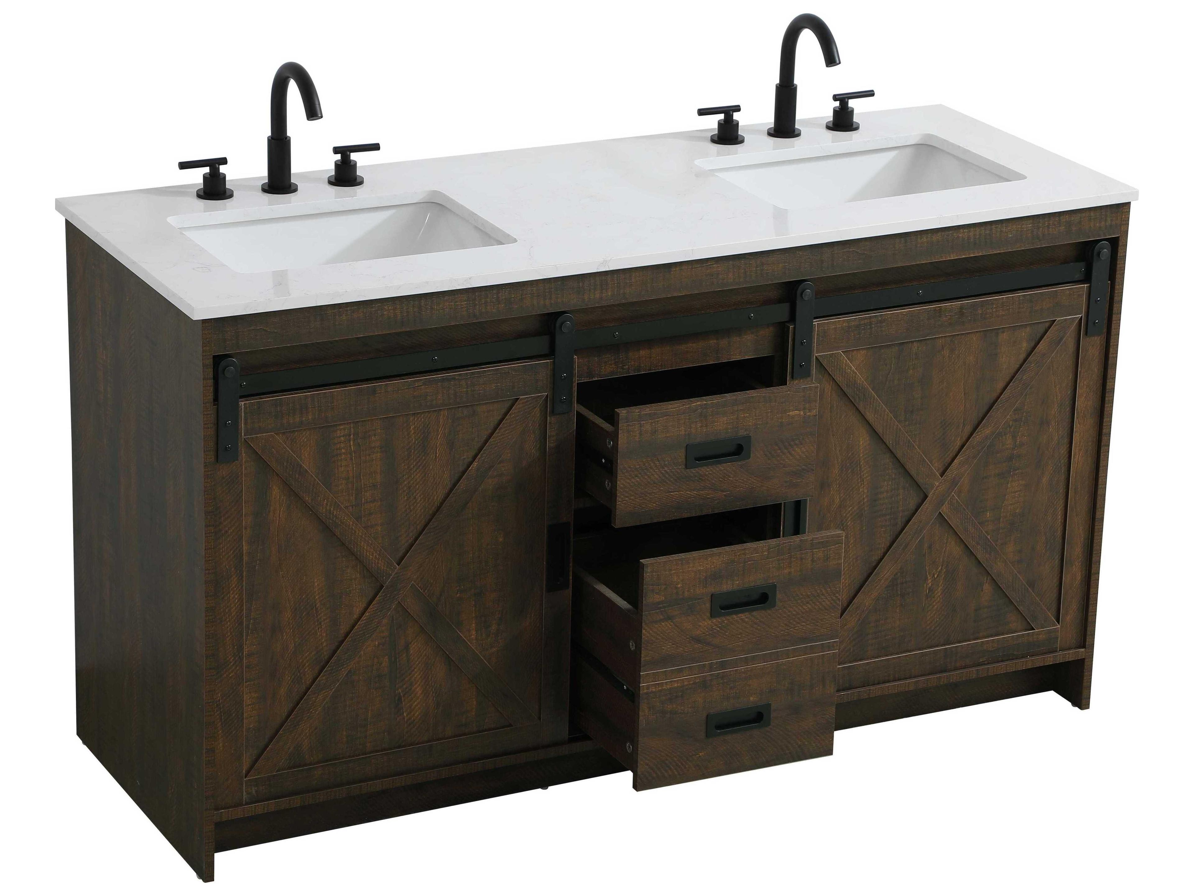 Elegant Lighting Austin Expresso 60" Vanity