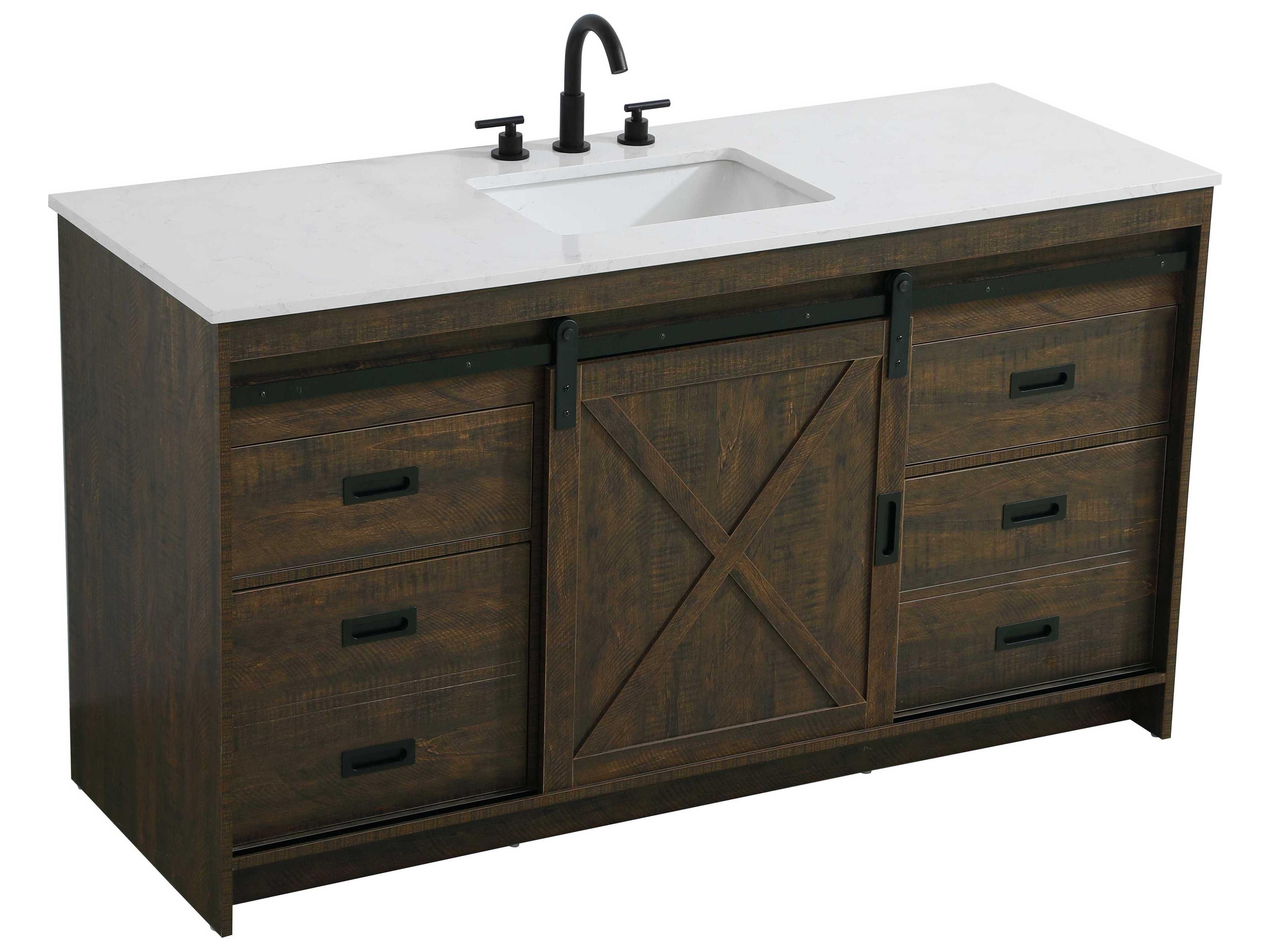 Elegant Lighting Austin Expresso 60" Vanity