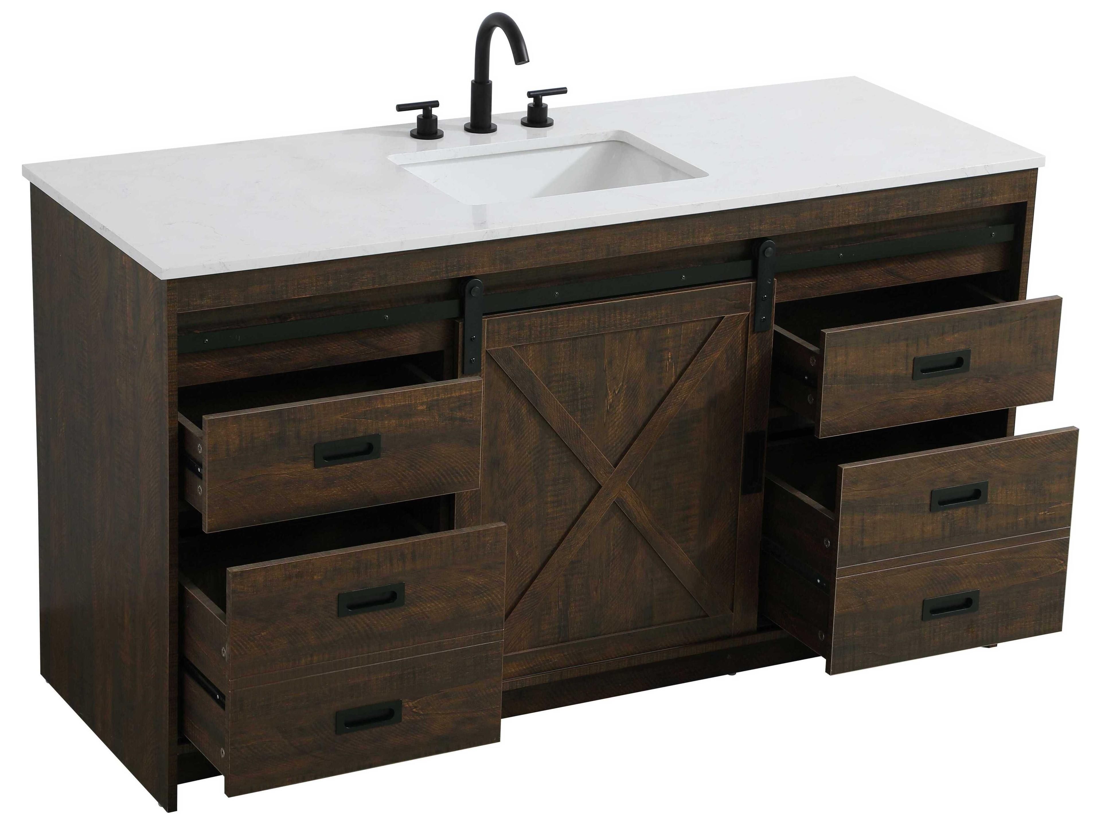 Elegant Lighting Austin Expresso 60" Vanity