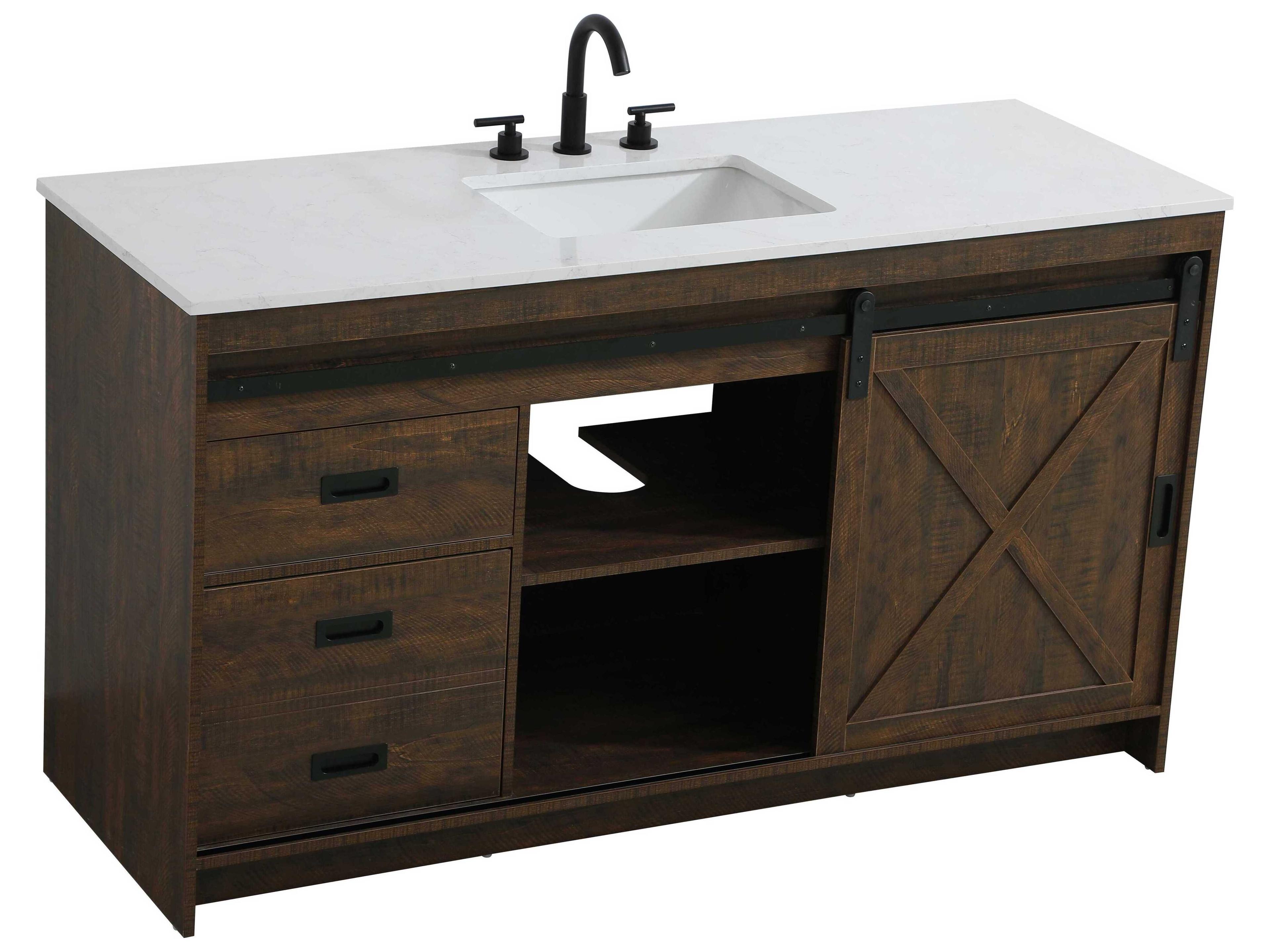 Elegant Lighting Austin Expresso 60" Vanity