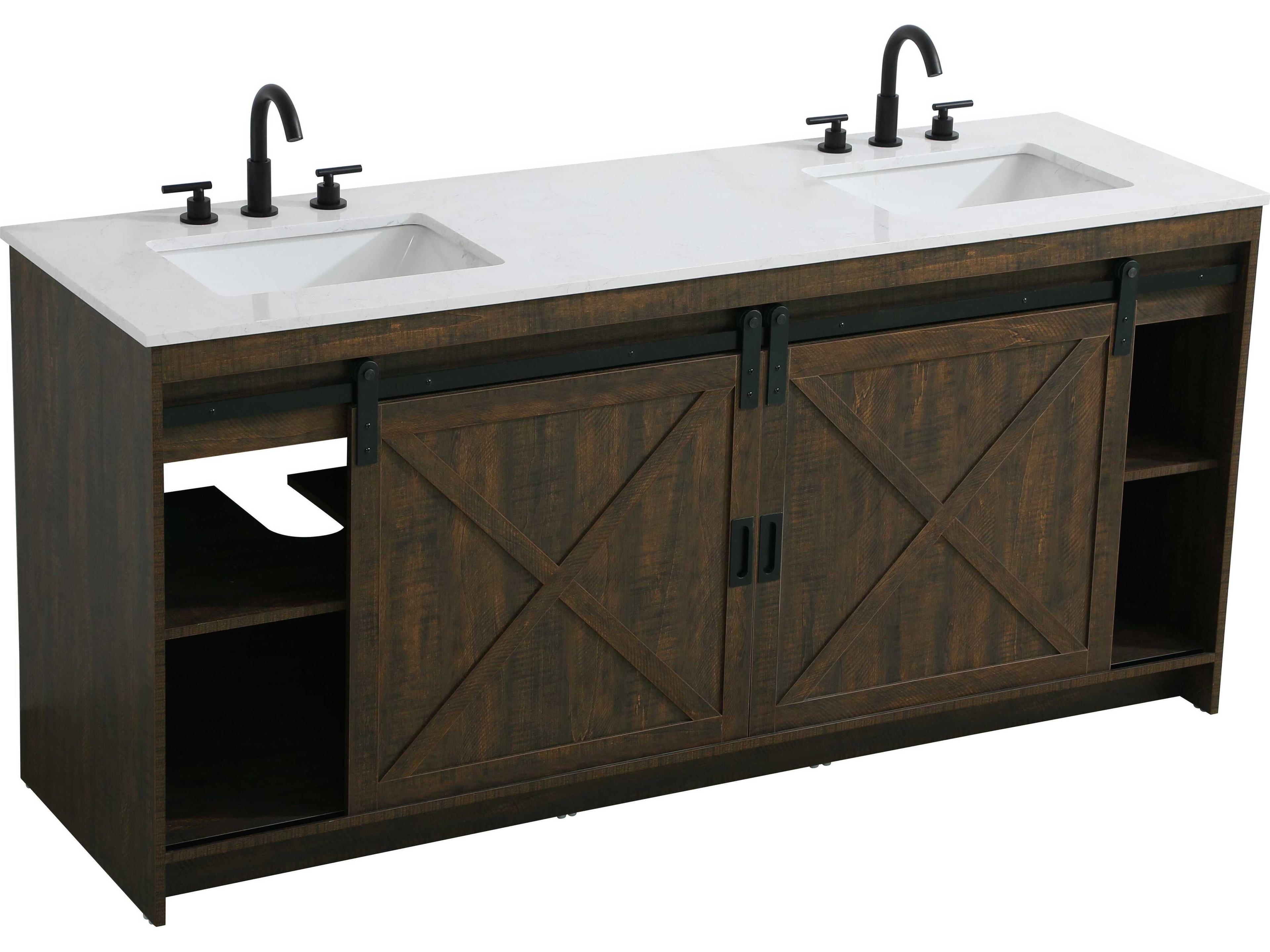 Elegant Lighting Austin Expresso 72" Vanity