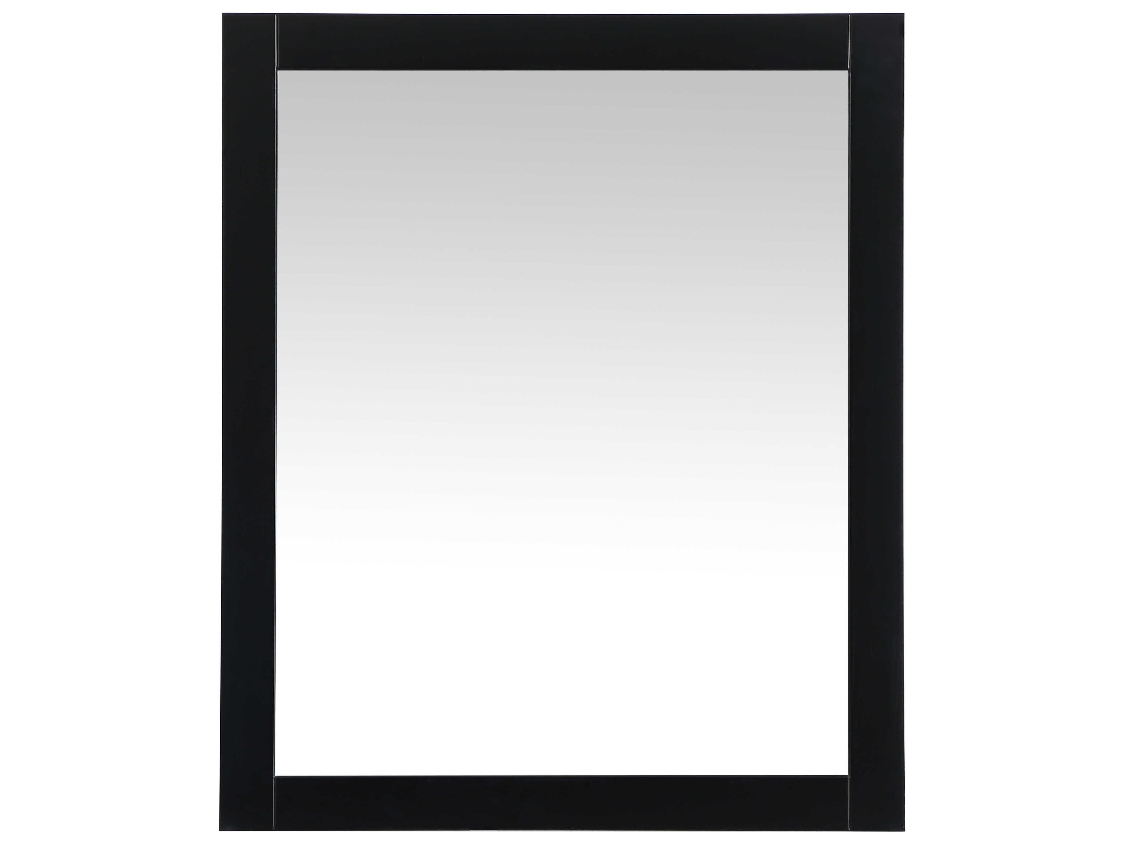 Elegant Lighting Aqua Black Rectangular Wall Mirror