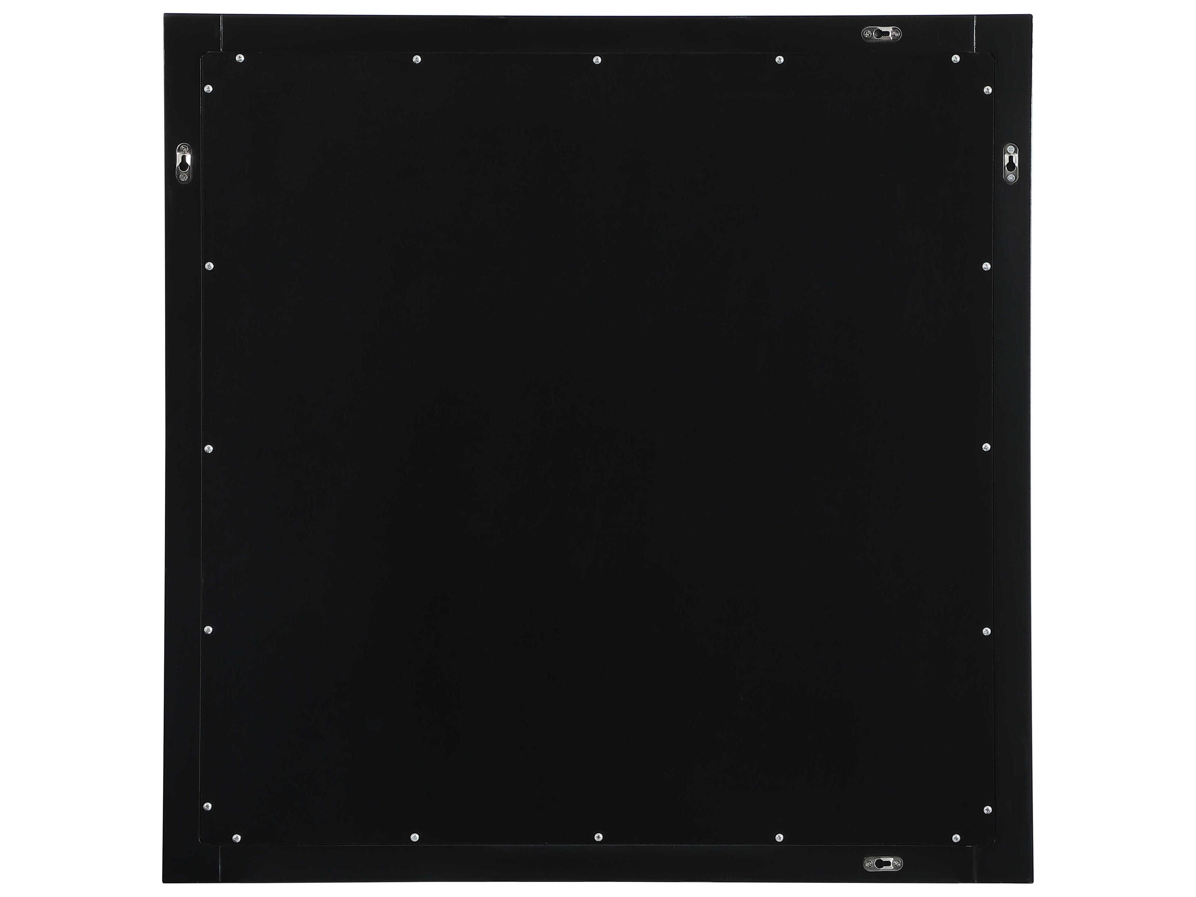 Elegant Lighting Aqua Black Square Wall Mirror