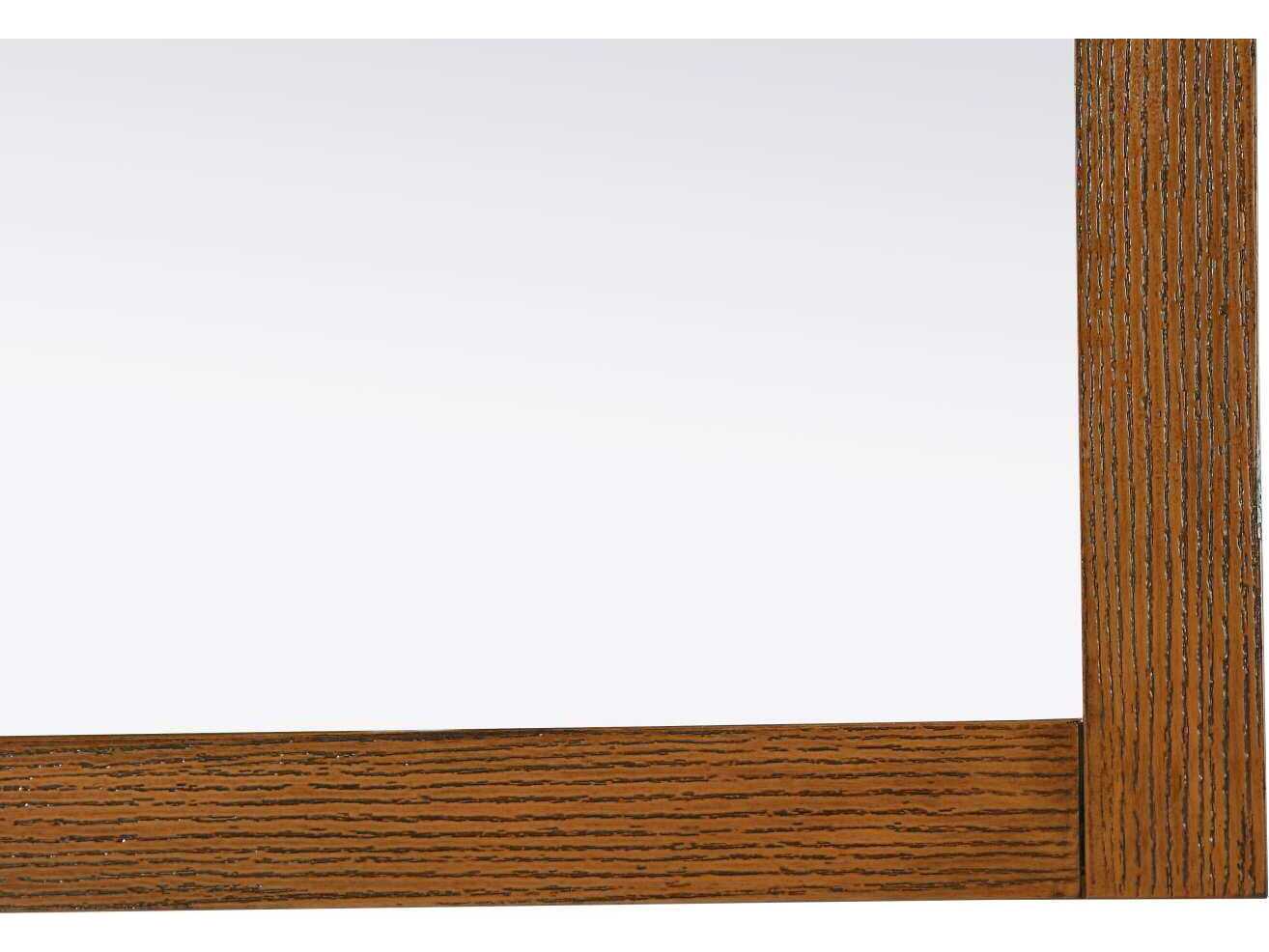 Elegant Lighting Norah Brandy Walnut Square Wall Mirror