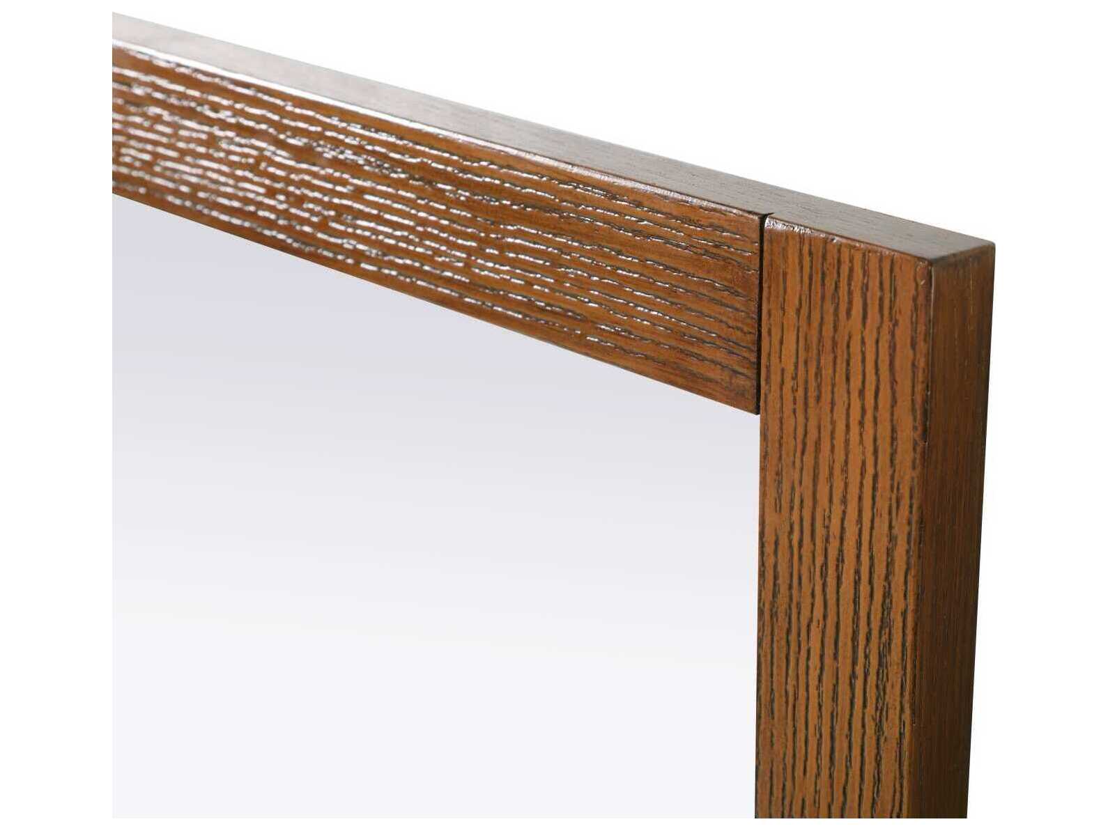 Elegant Lighting Norah Brandy Walnut Square Wall Mirror