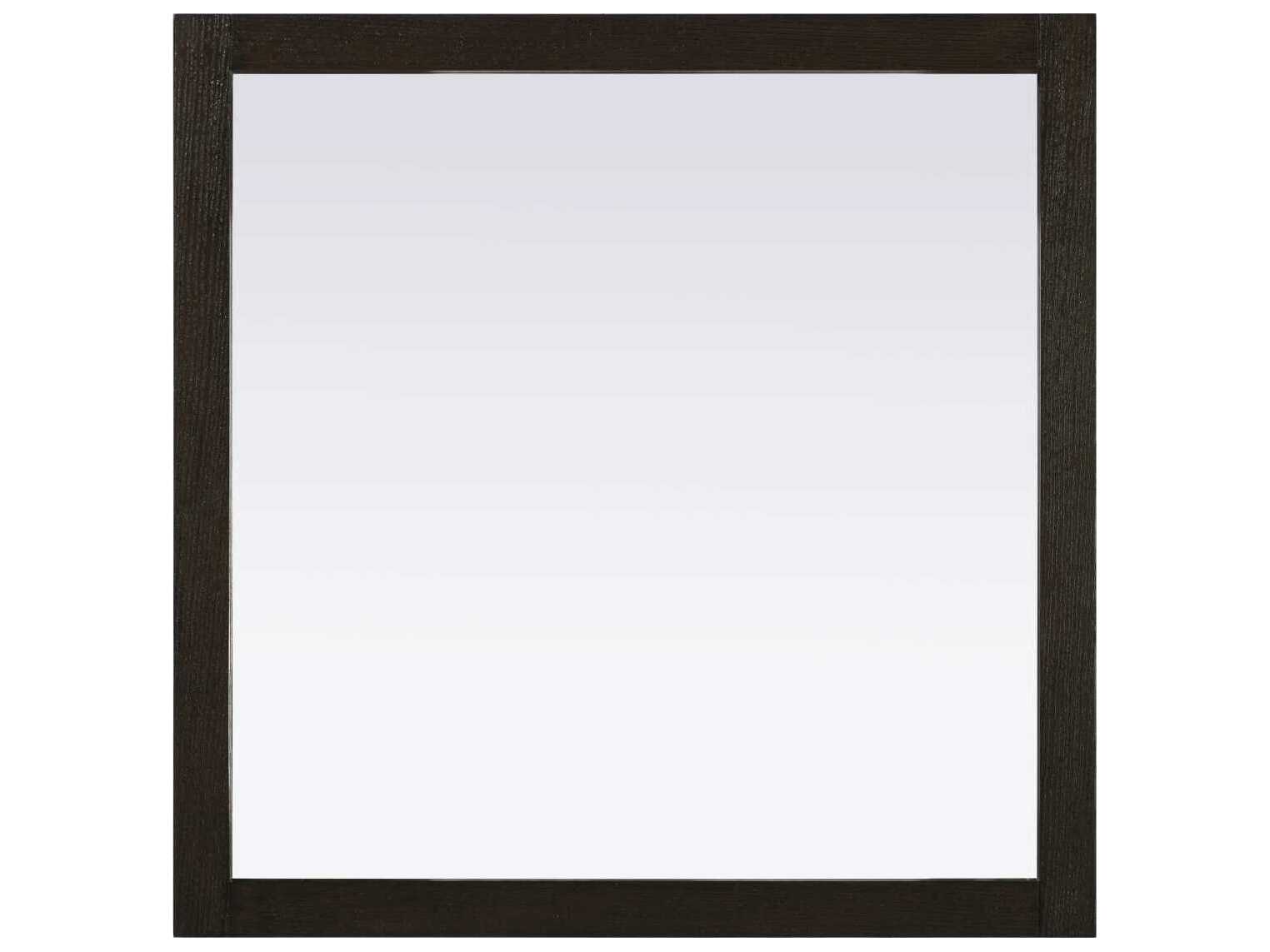 Elegant Lighting Norah Chocolate Oak Square Wall Mirror