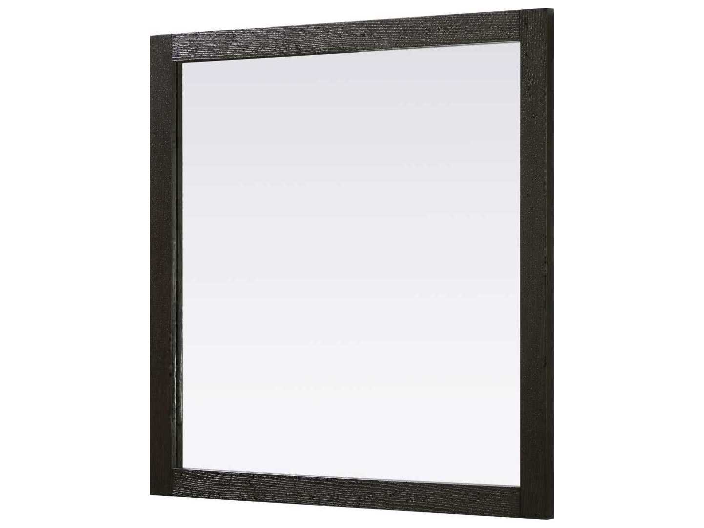 Elegant Lighting Norah Chocolate Oak Square Wall Mirror