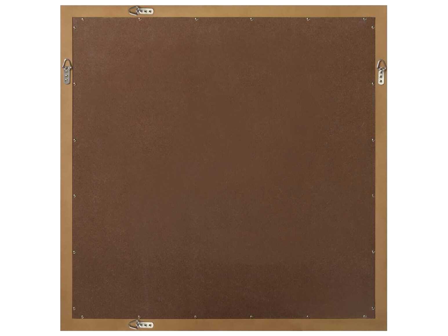 Elegant Lighting Norah Linen Oak Square Wall Mirror