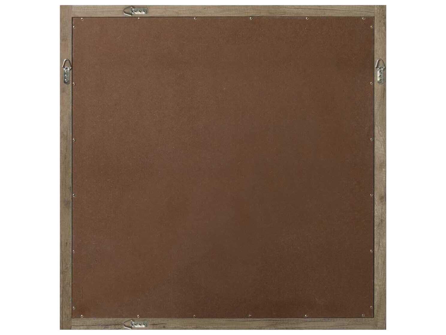 Elegant Lighting Norah Natural Oak Square Wall Mirror