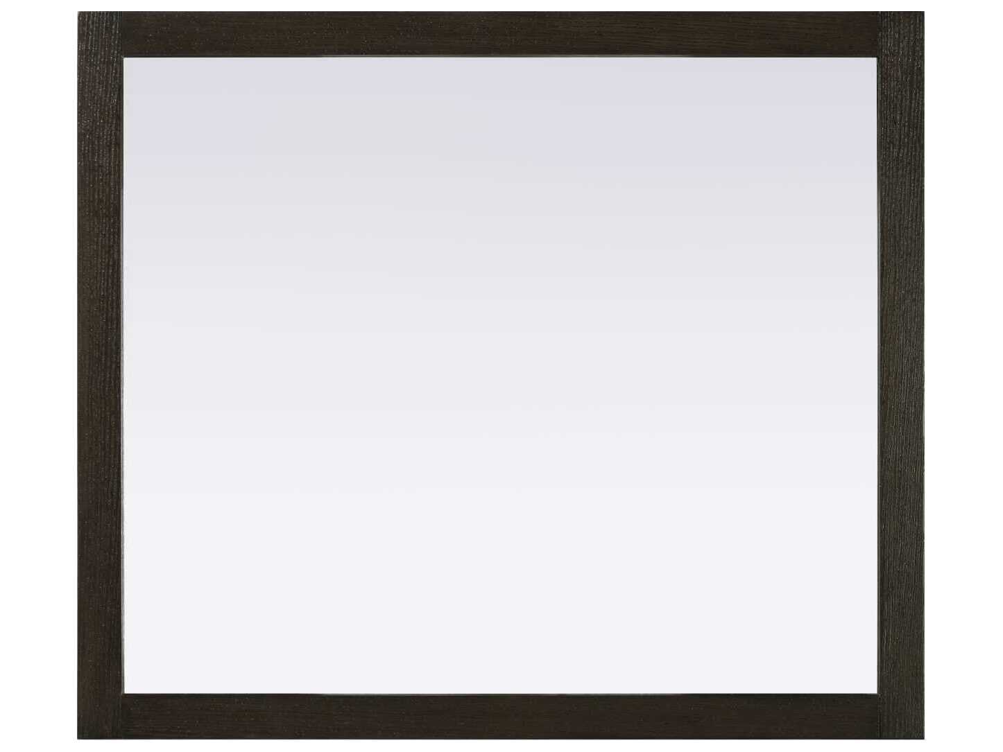 Elegant Lighting Norah Chocolate Oak Rectangular Wall Mirror