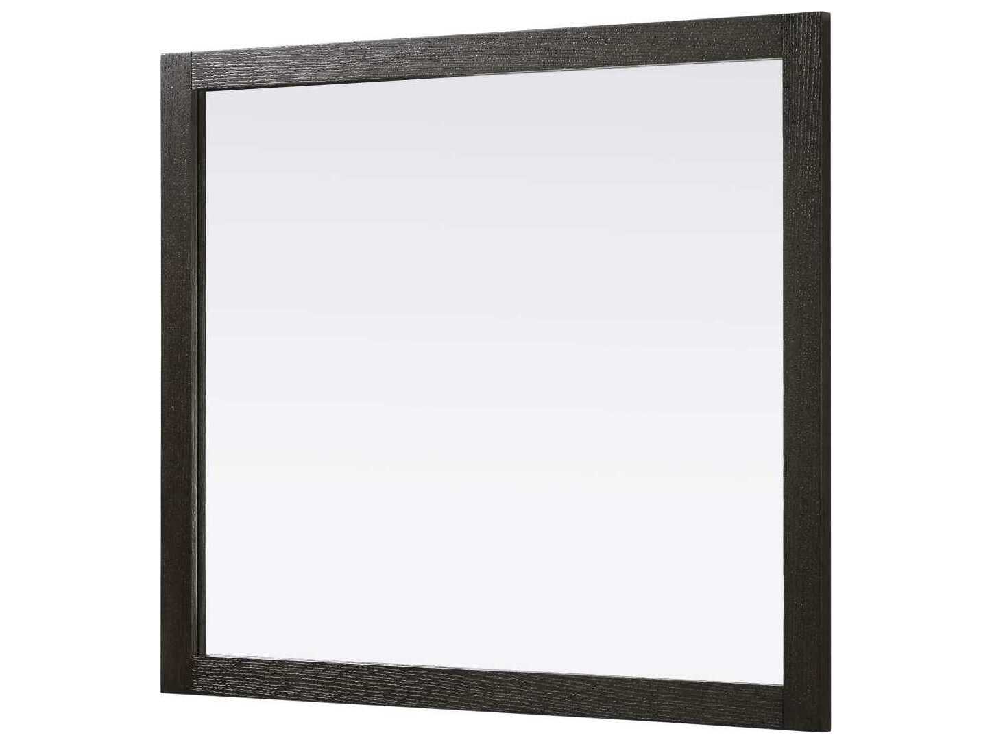 Elegant Lighting Norah Chocolate Oak Rectangular Wall Mirror