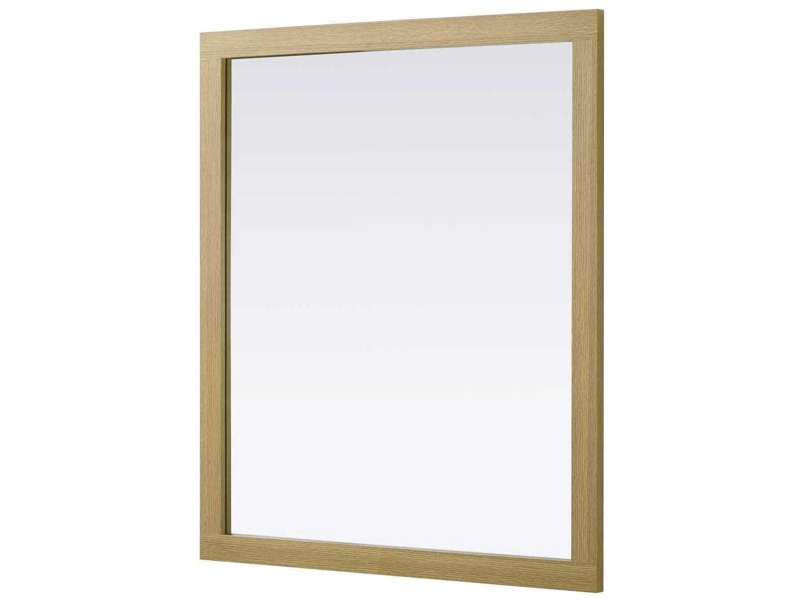 Elegant Lighting Norah Honey Brown Rectangular Wall Mirror