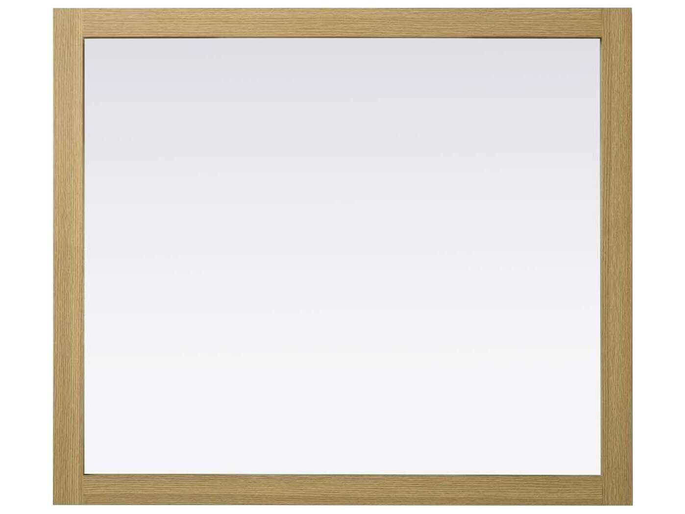 Elegant Lighting Norah Honey Brown Rectangular Wall Mirror