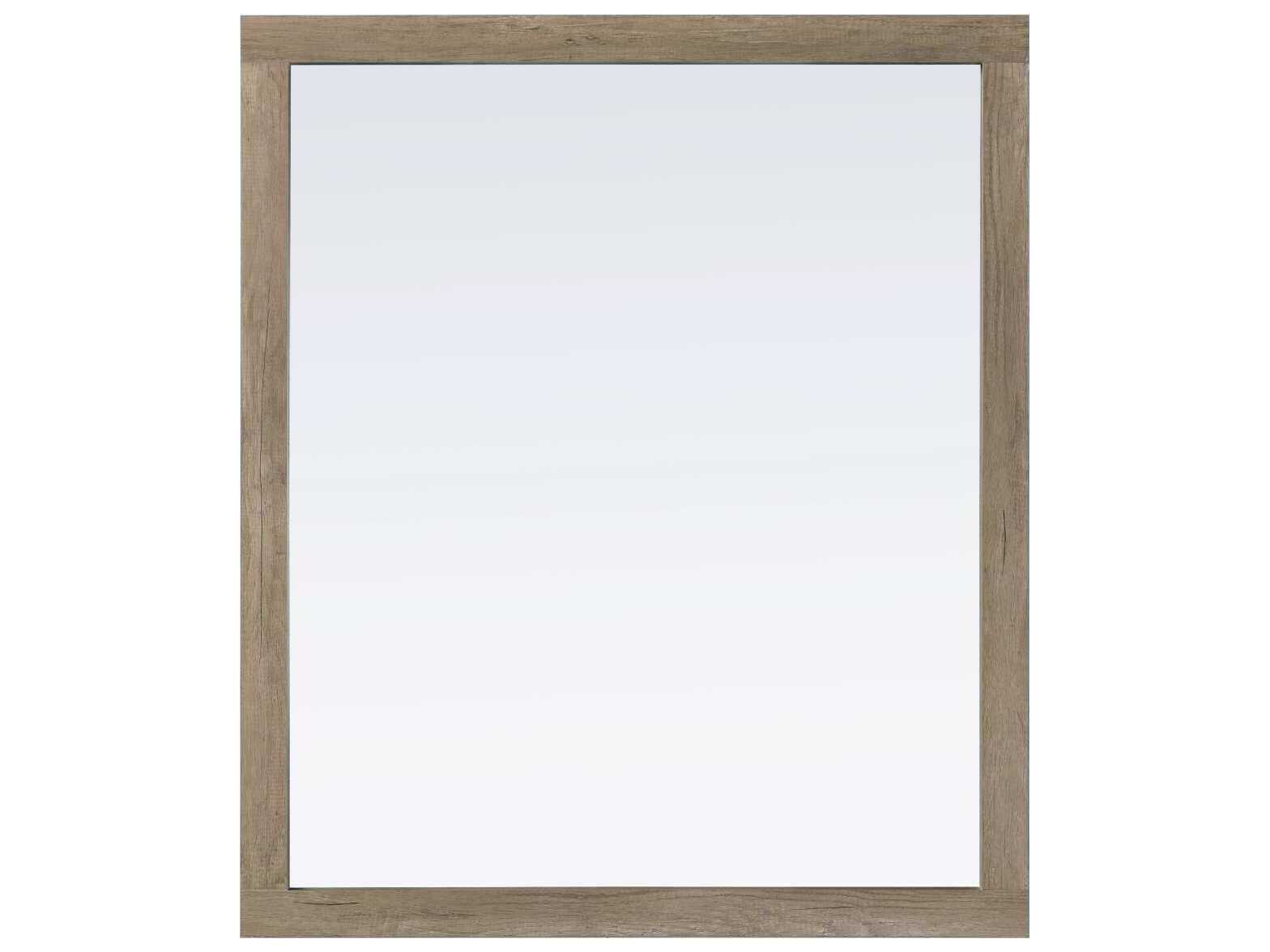 Elegant Lighting Norah Natural Oak Rectangular Wall Mirror