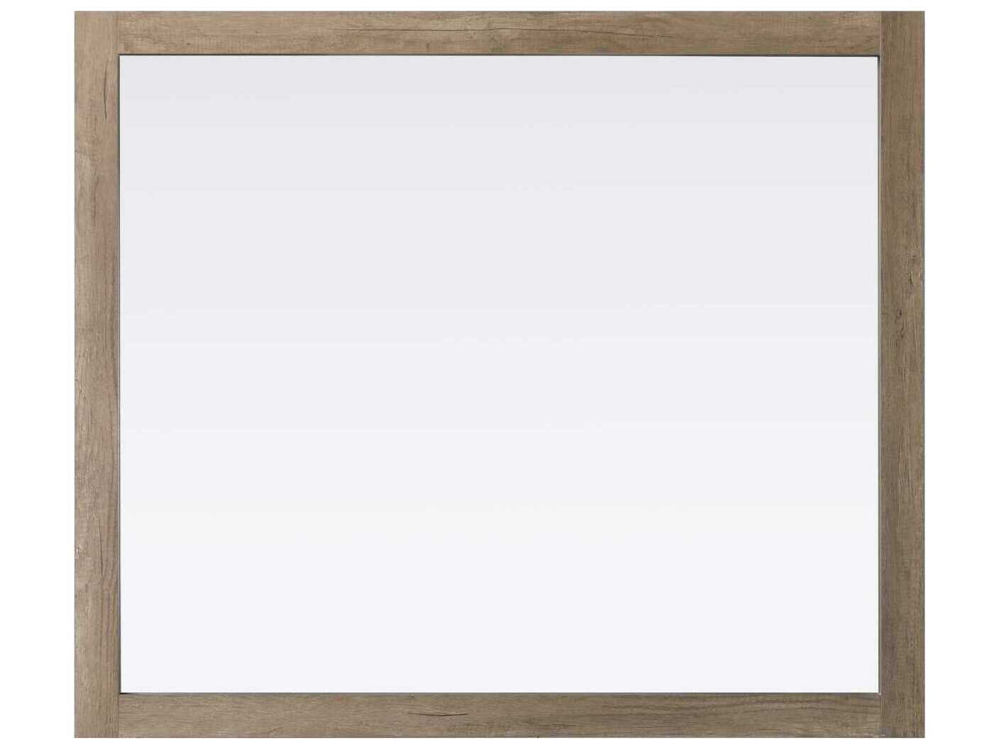 Elegant Lighting Norah Natural Oak Rectangular Wall Mirror