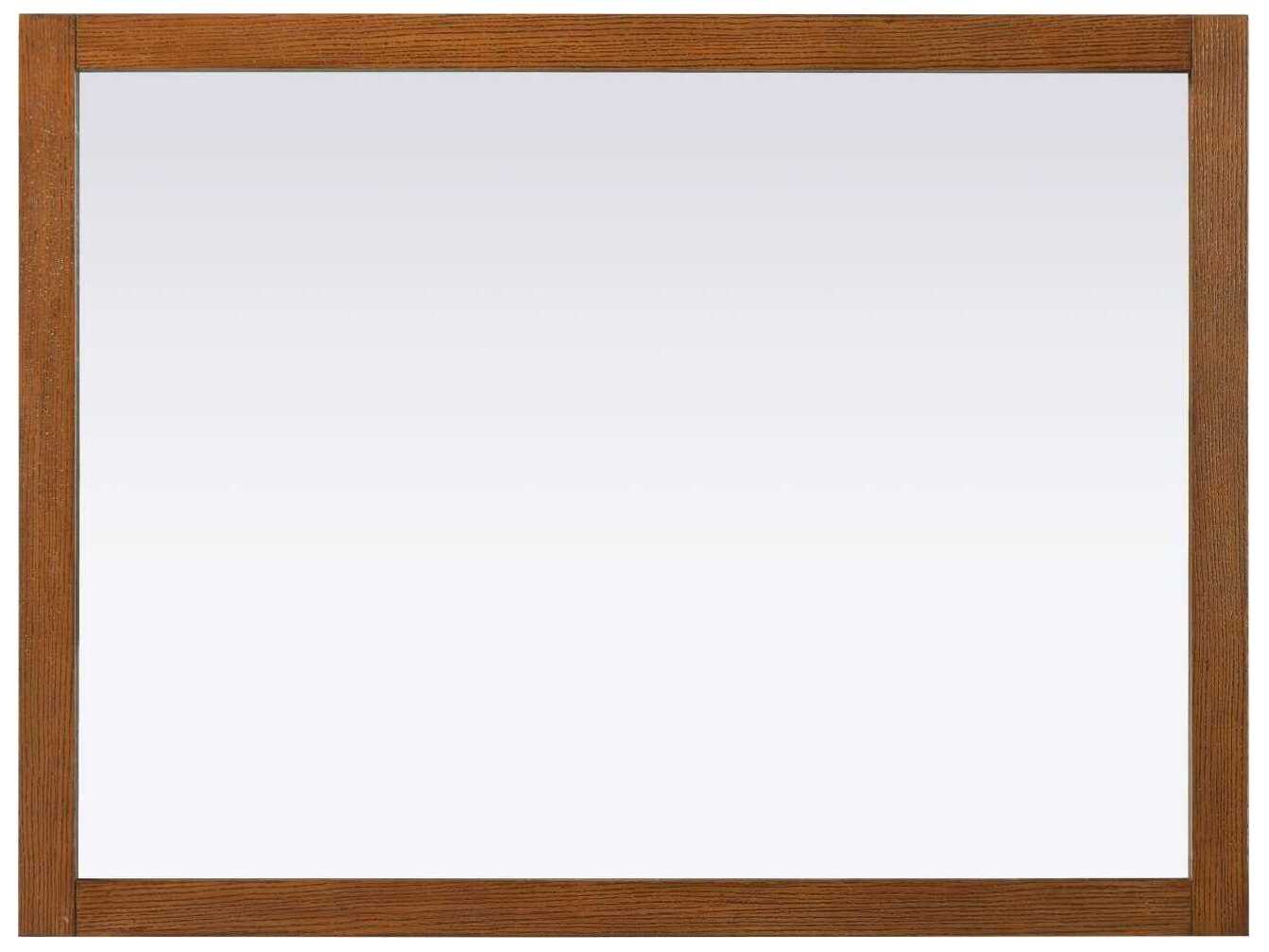 Elegant Lighting Norah Brandy Walnut Rectangular Wall Mirror