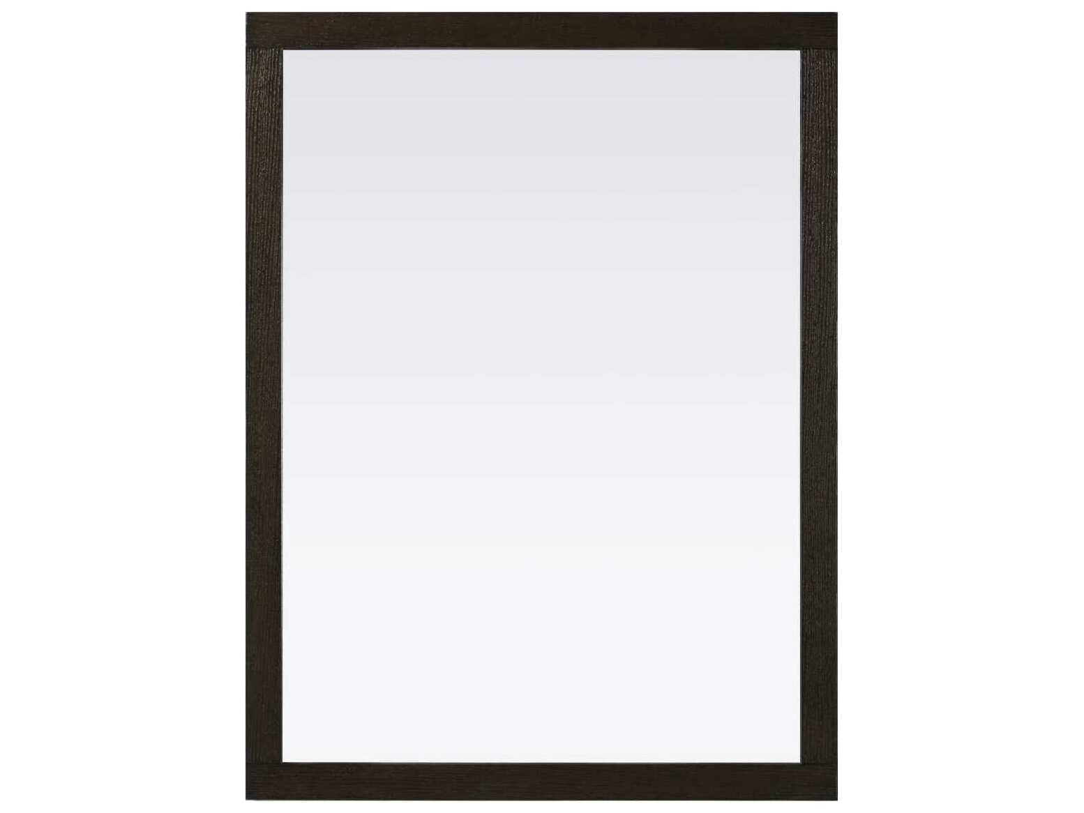 Elegant Lighting Norah Chocolate Oak Rectangular Wall Mirror