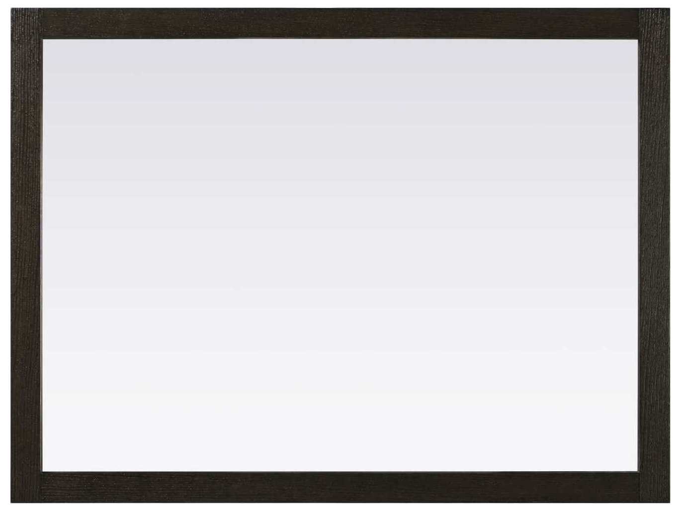 Elegant Lighting Norah Chocolate Oak Rectangular Wall Mirror