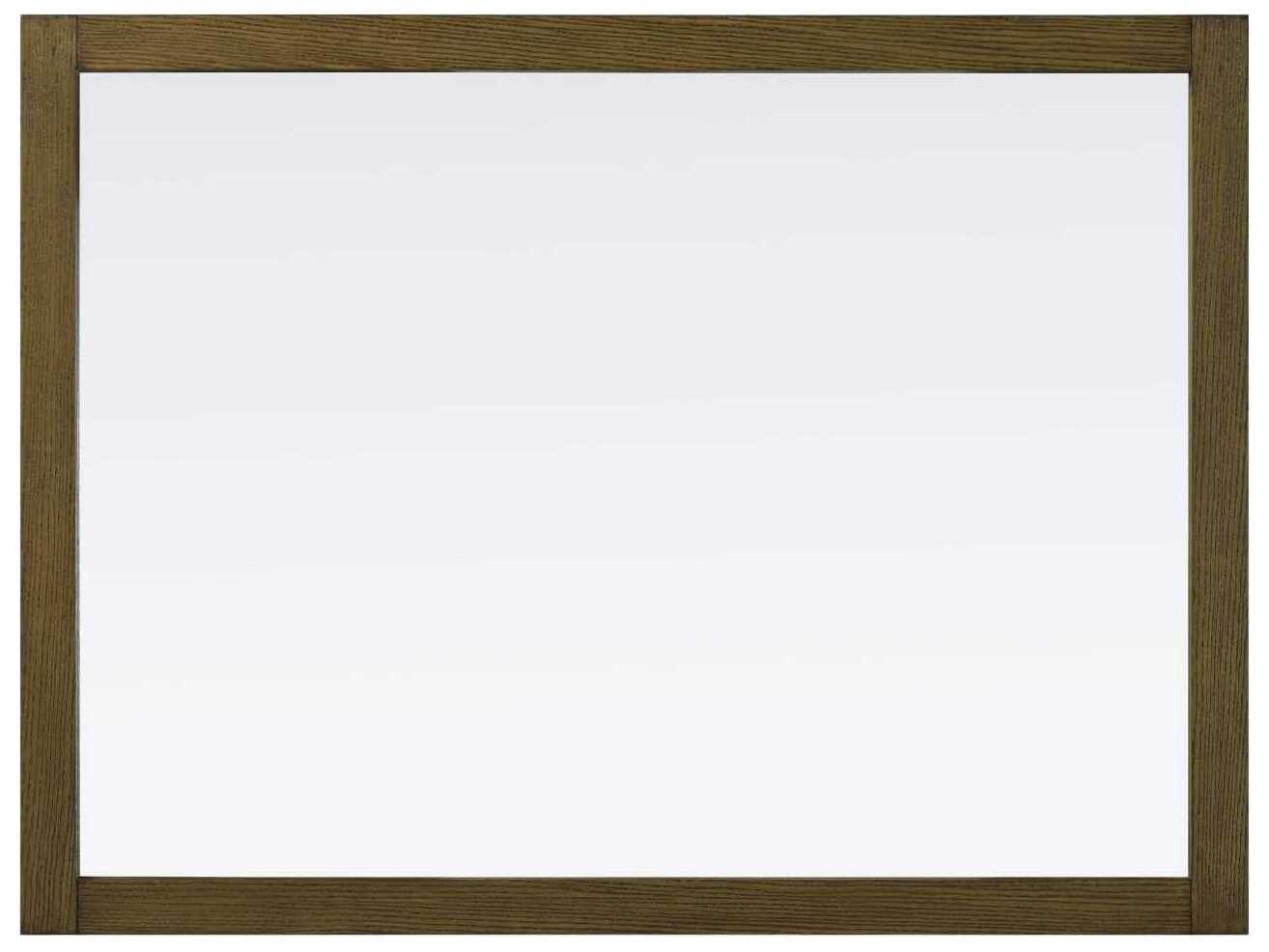 Elegant Lighting Norah Hazel Oak Rectangular Wall Mirror