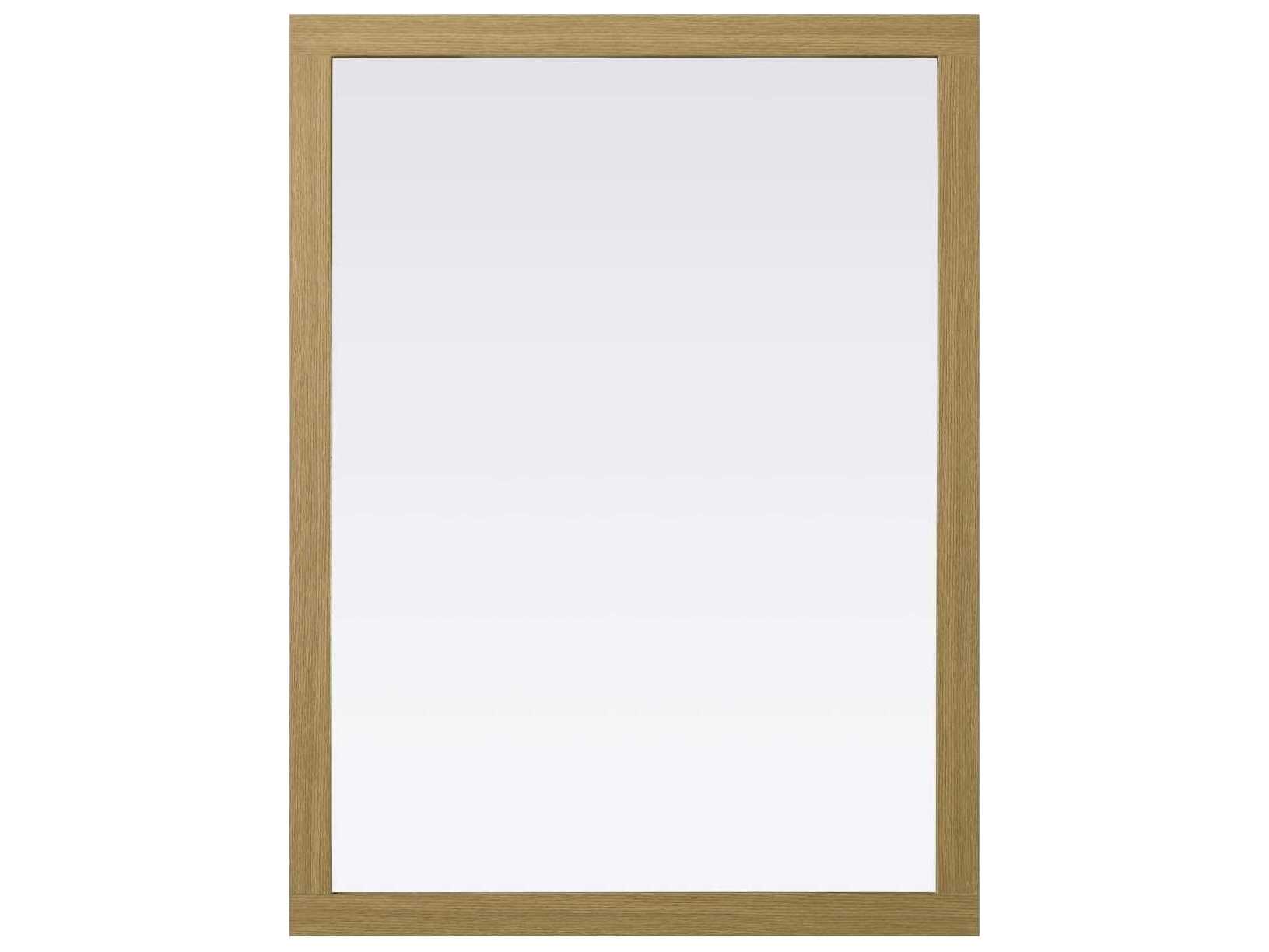 Elegant Lighting Norah Honey Brown Rectangular Wall Mirror