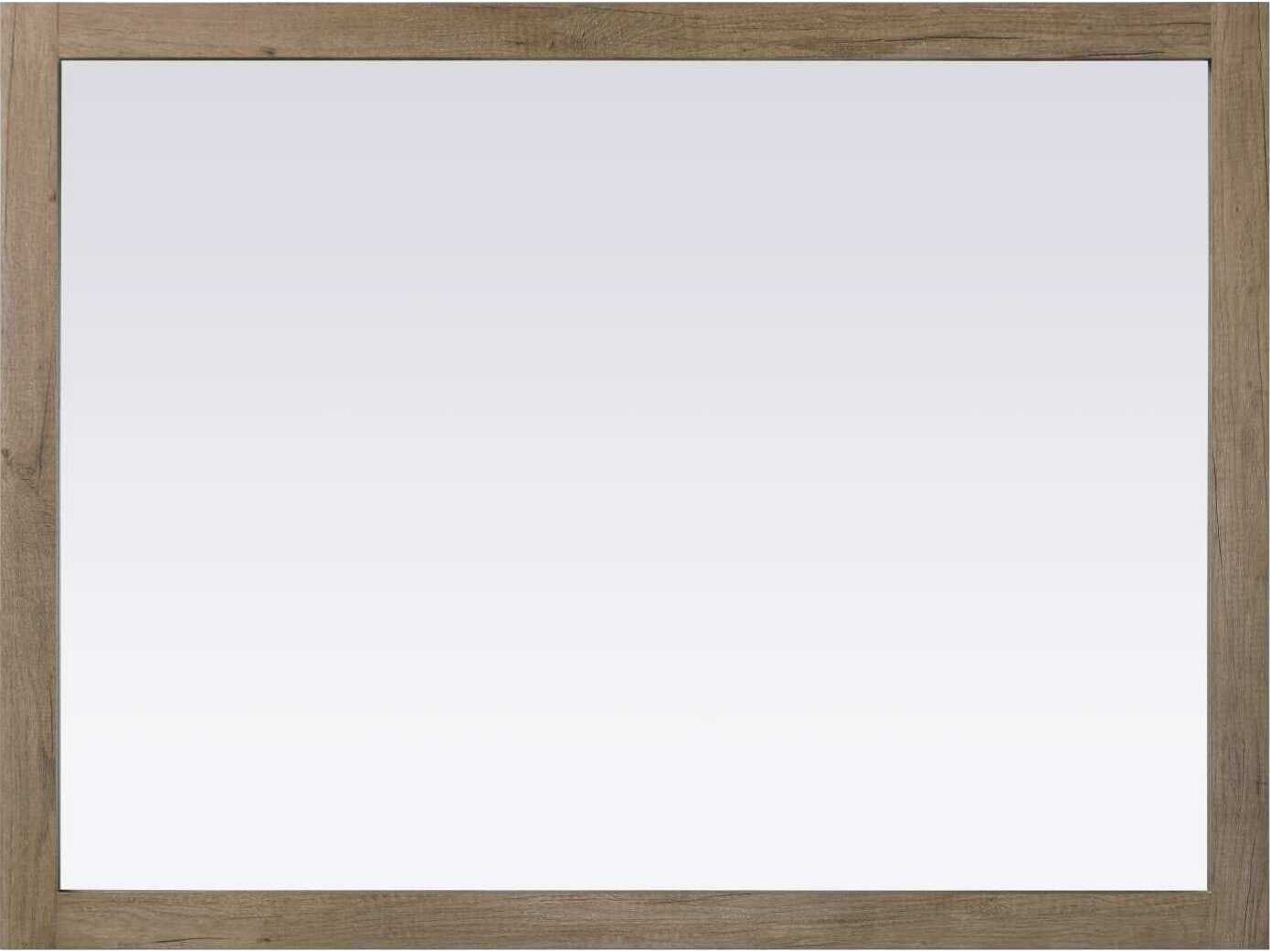 Elegant Lighting Norah Natural Oak Rectangular Wall Mirror