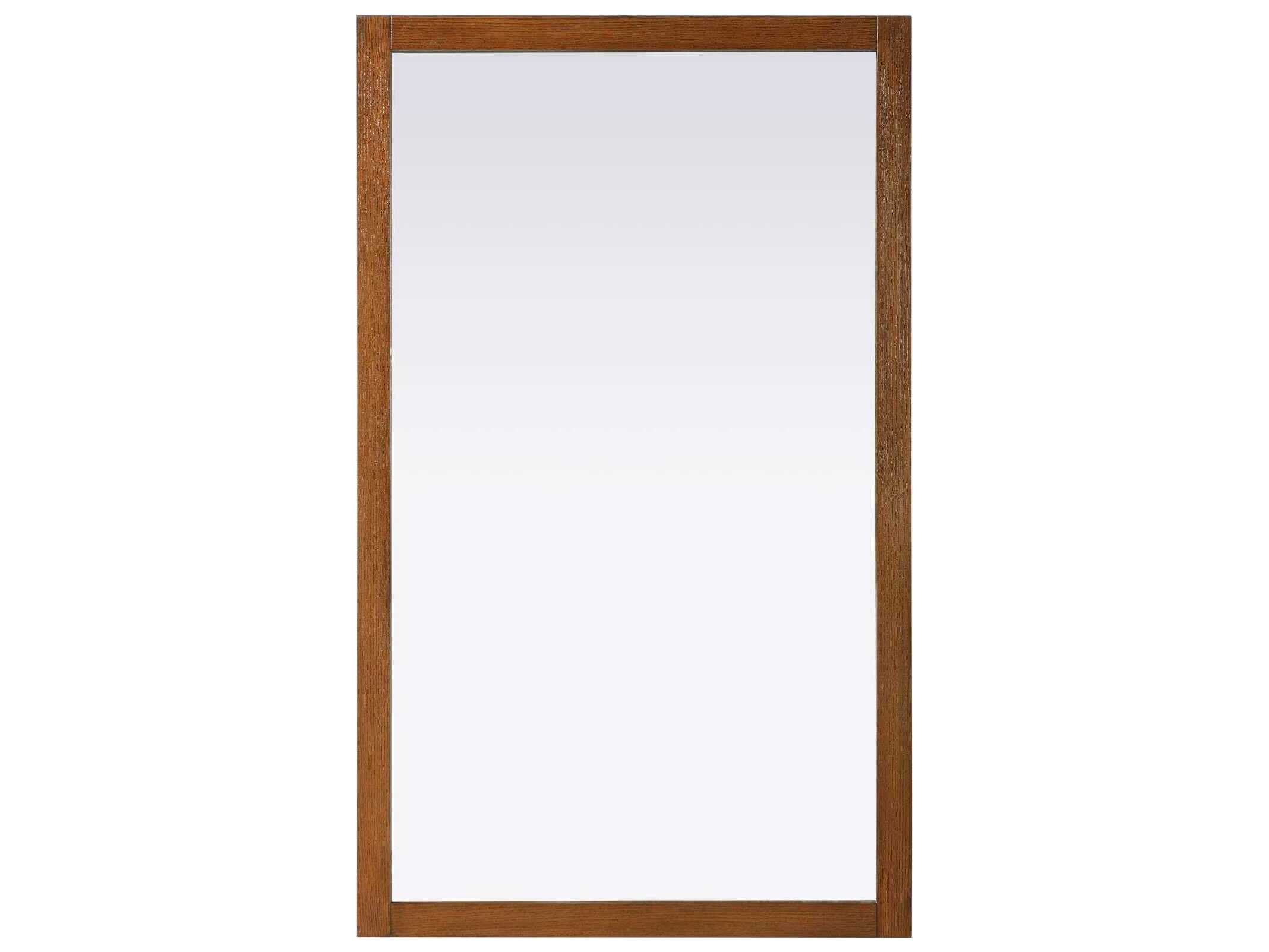 Elegant Lighting Norah Brandy Walnut Rectangular Wall Mirror