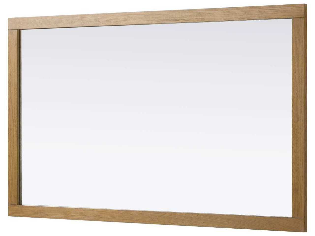 Elegant Lighting Norah Honey Teak Rectangular Wall Mirror