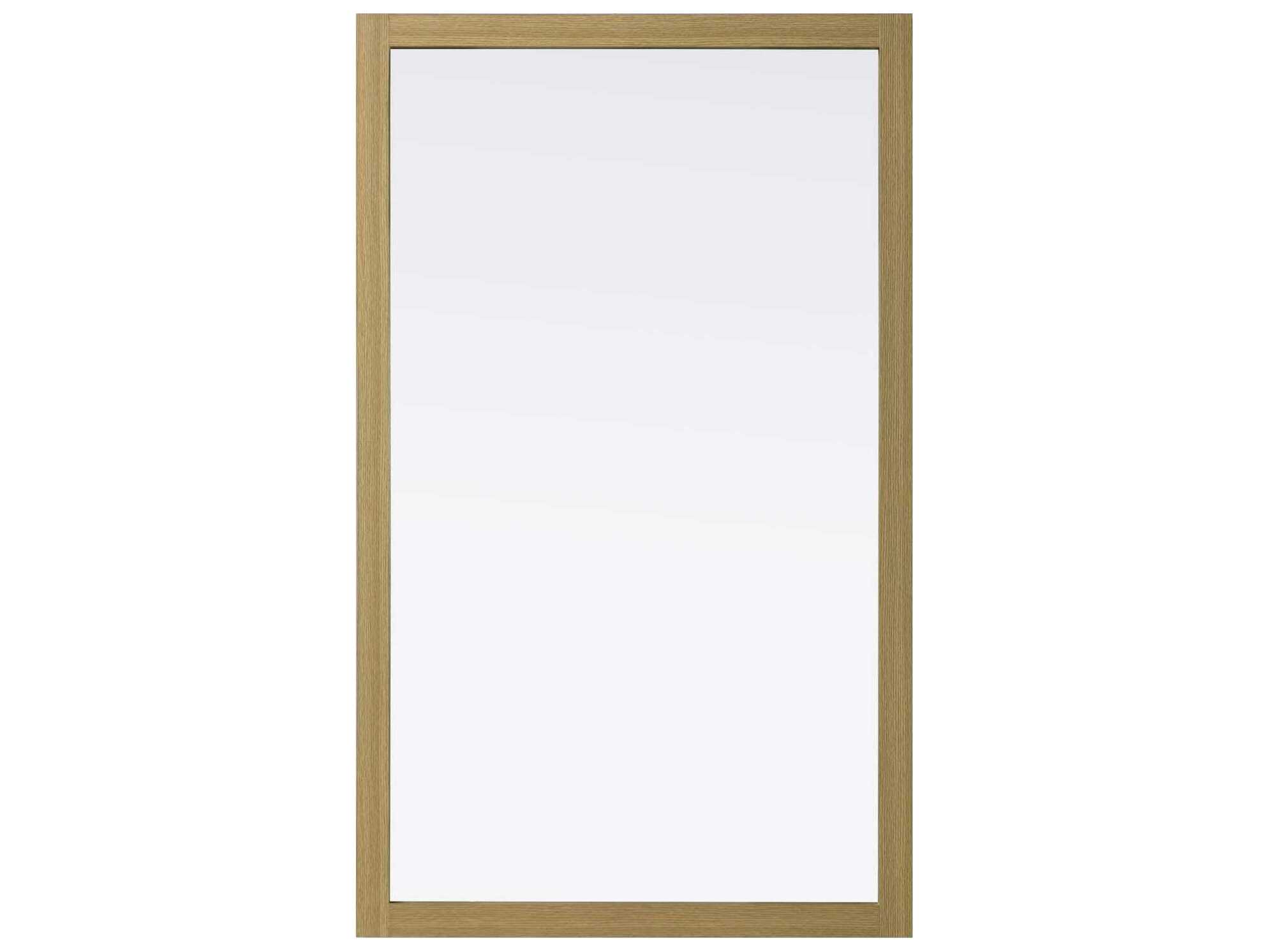 Elegant Lighting Norah Honey Brown Rectangular Wall Mirror