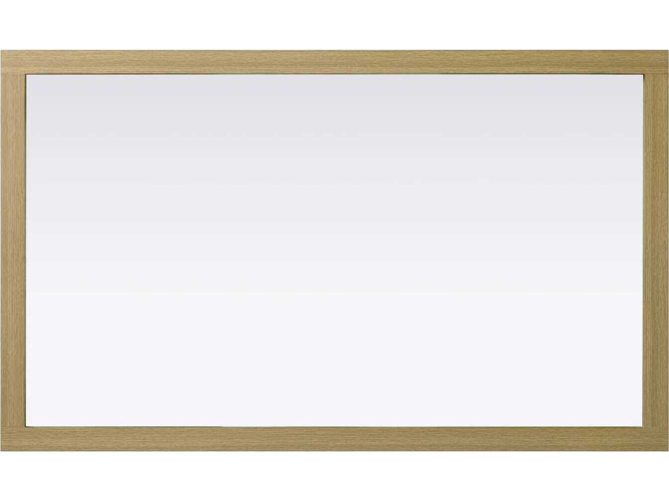 Elegant Lighting Norah Honey Brown Rectangular Wall Mirror