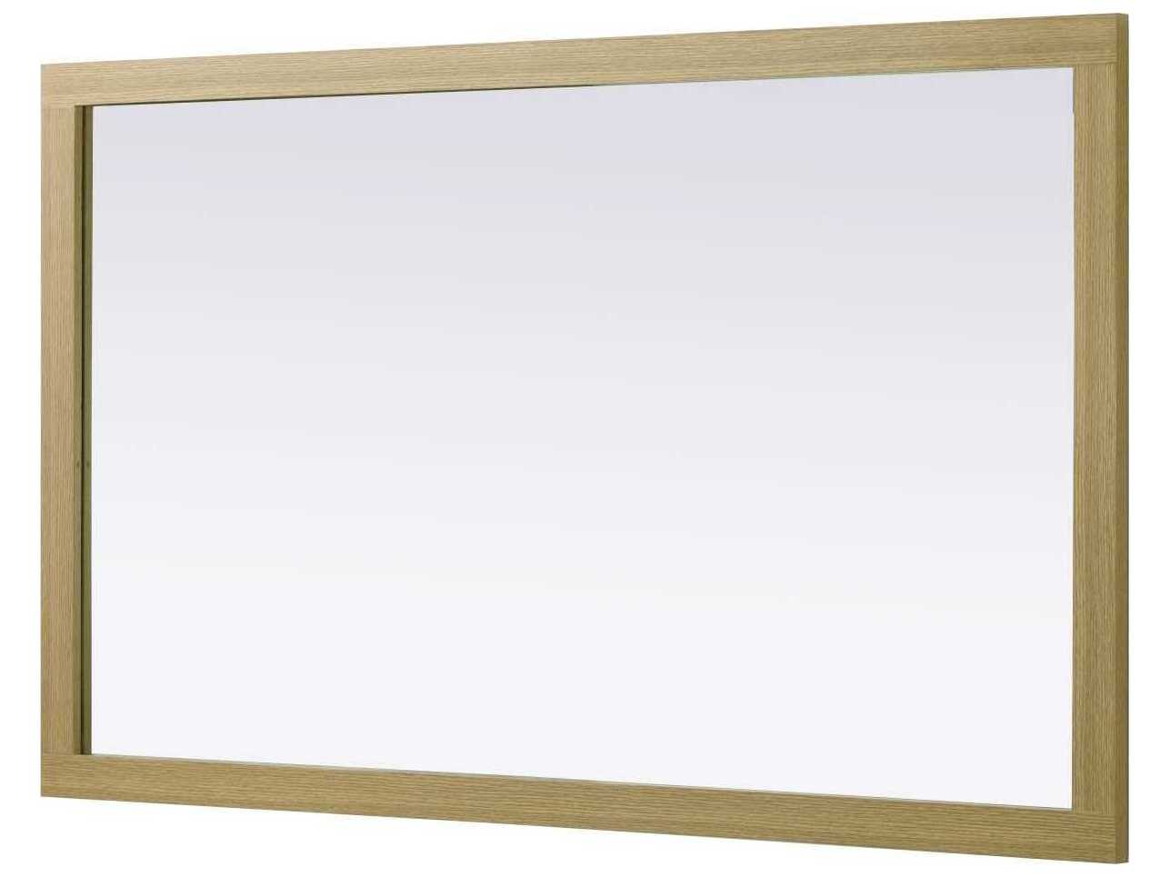 Elegant Lighting Norah Honey Brown Rectangular Wall Mirror