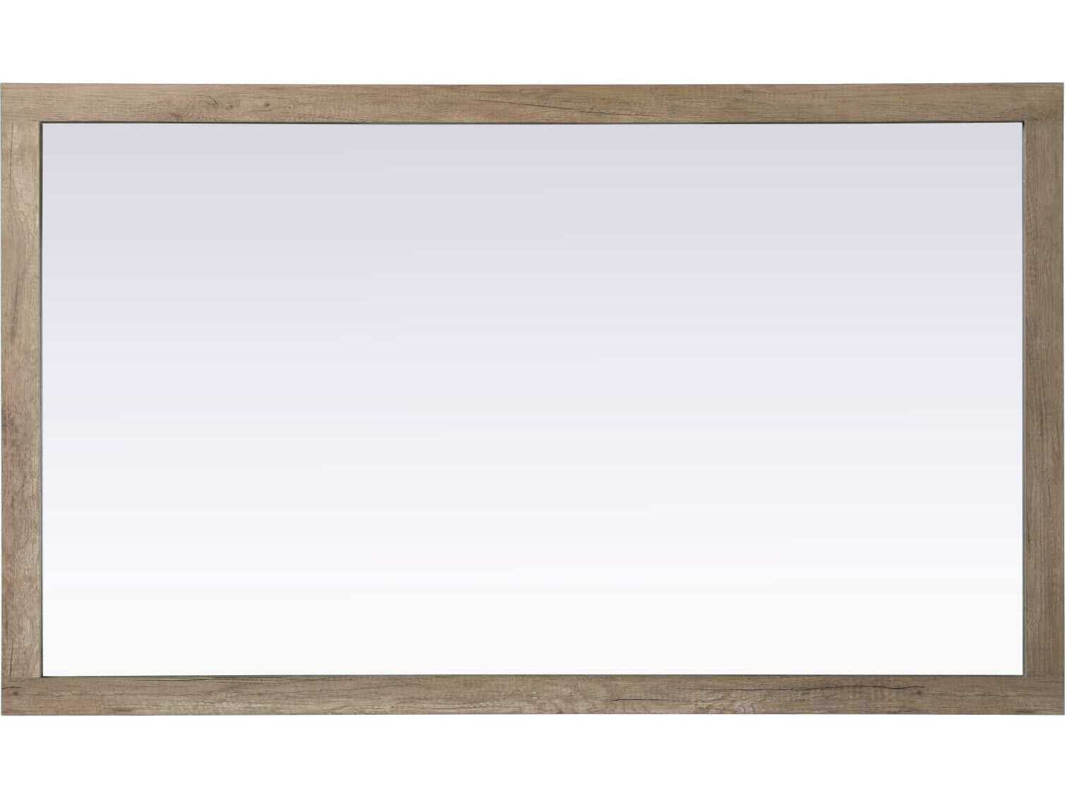 Elegant Lighting Norah Natural Oak Rectangular Wall Mirror