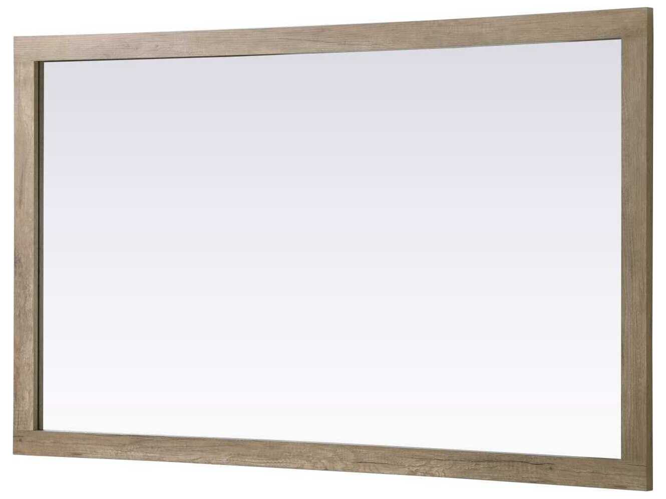 Elegant Lighting Norah Natural Oak Rectangular Wall Mirror