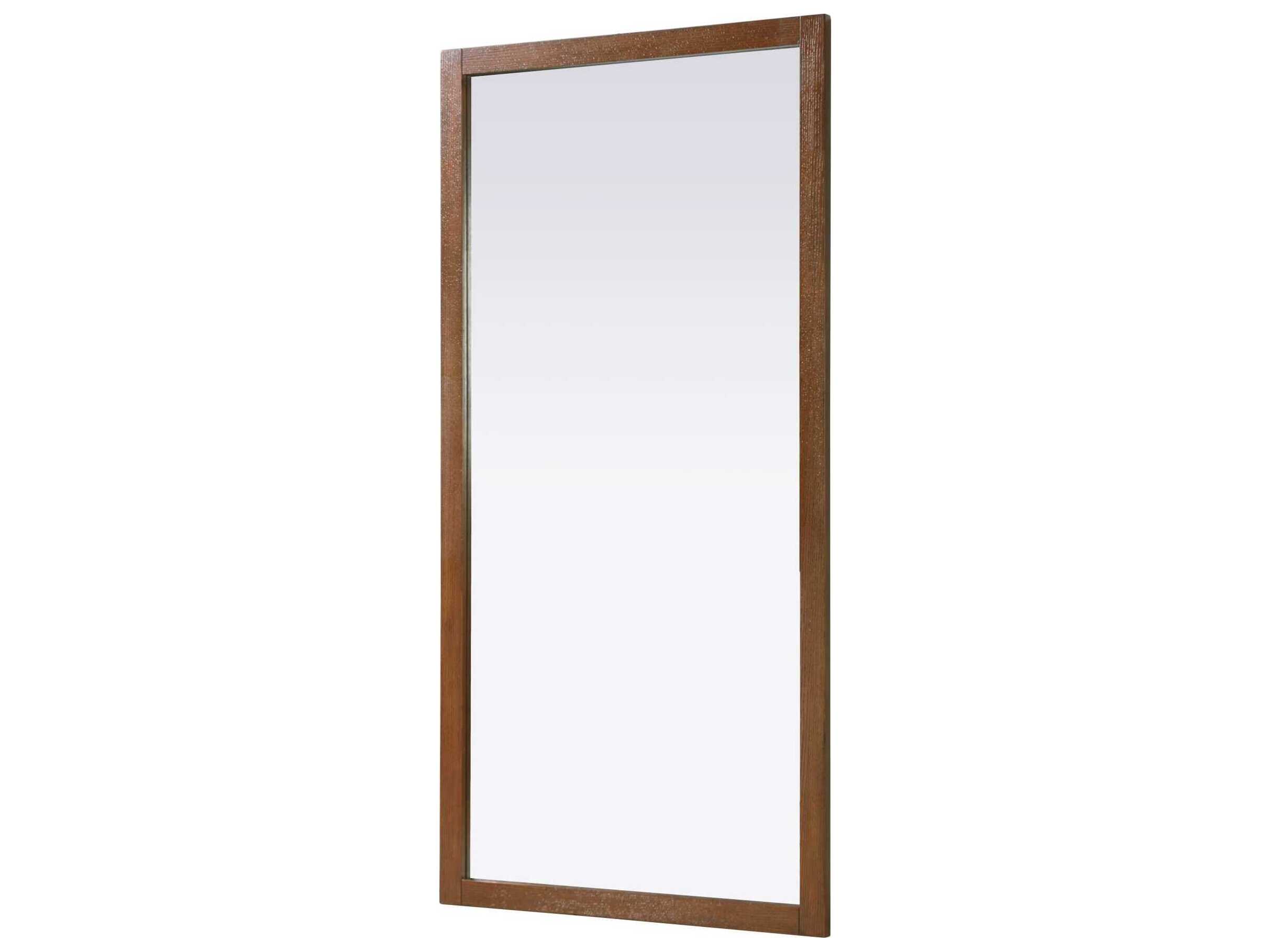 Elegant Lighting Norah Brandy Walnut Rectangular Wall Mirror