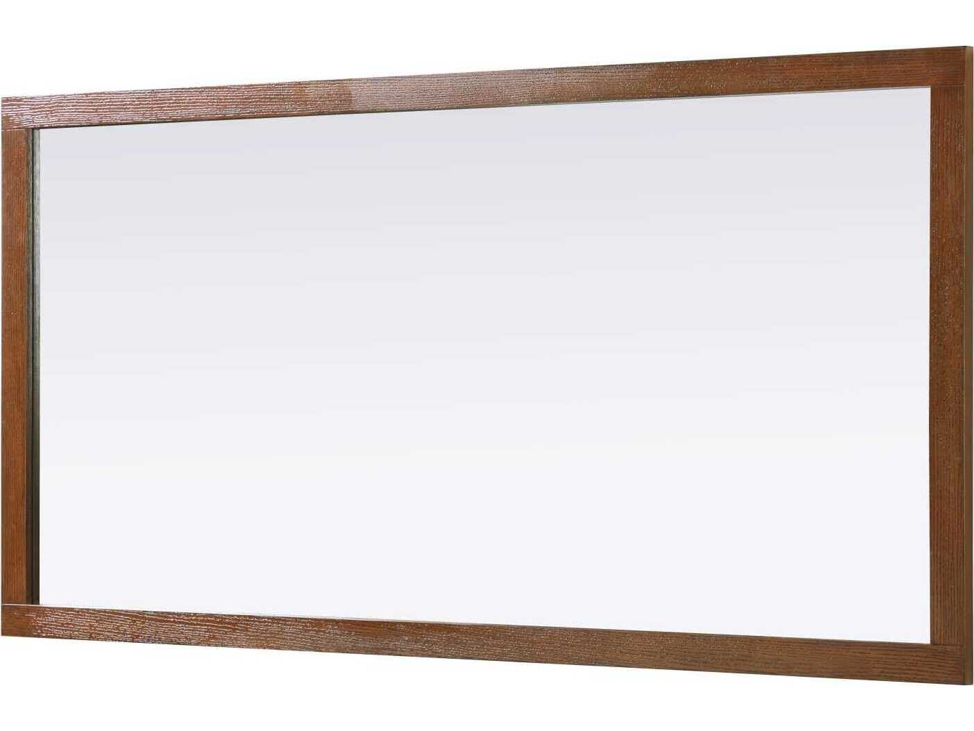 Elegant Lighting Norah Brandy Walnut Rectangular Wall Mirror