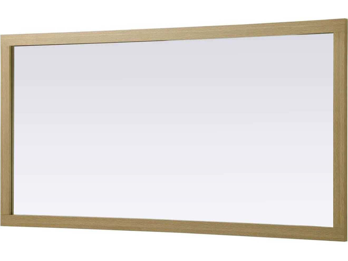 Elegant Lighting Norah Honey Brown Rectangular Wall Mirror