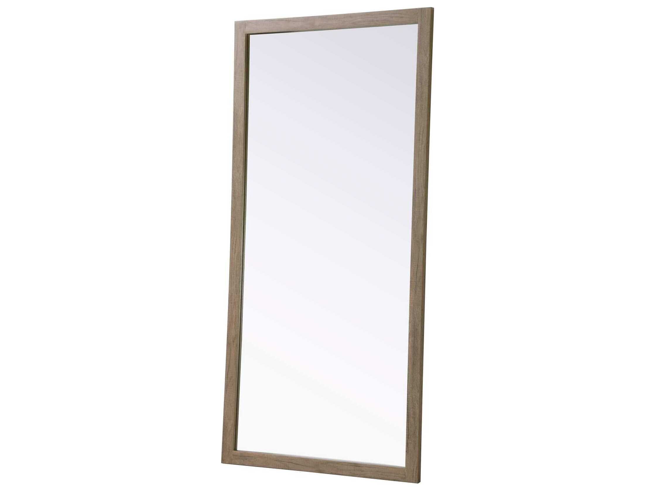Elegant Lighting Norah Natural Oak Rectangular Wall Mirror