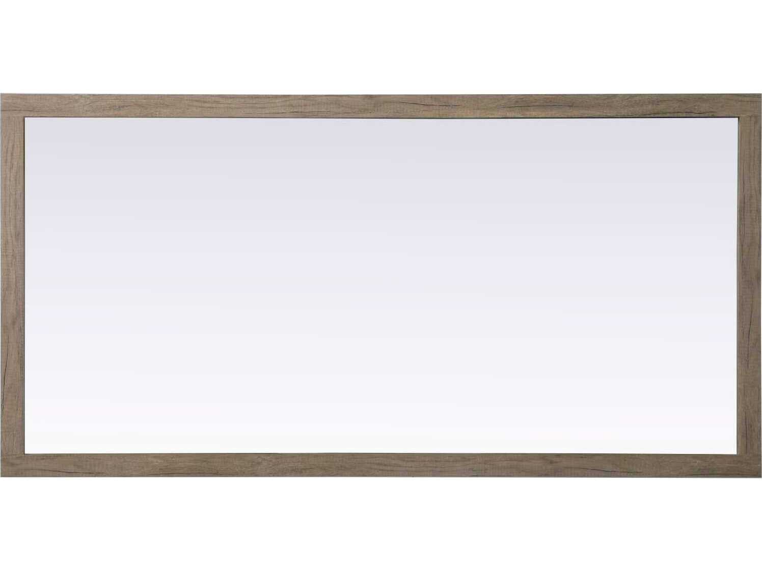 Elegant Lighting Norah Natural Oak Rectangular Wall Mirror